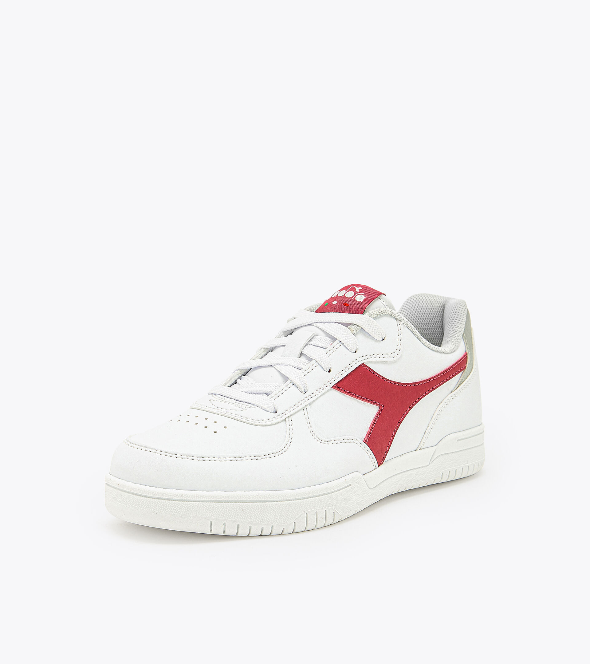 Sports shoes - Youth 8-16 years RAPTOR LOW GS WHITE/PERSIAN RED - Diadora