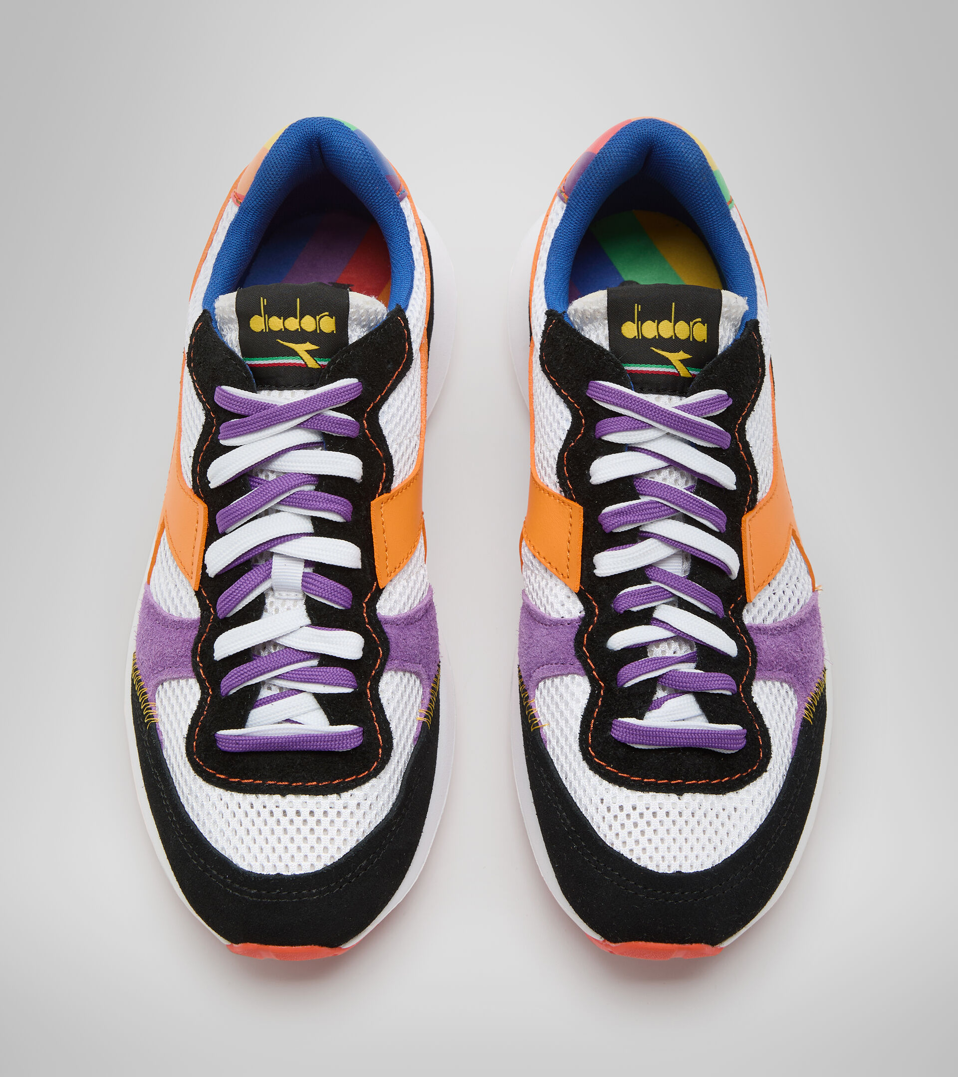 Sports shoes - Unisex KMARO 42 PRISM WHITE/RED/GREEN/ROYAL/ORANGE - Diadora