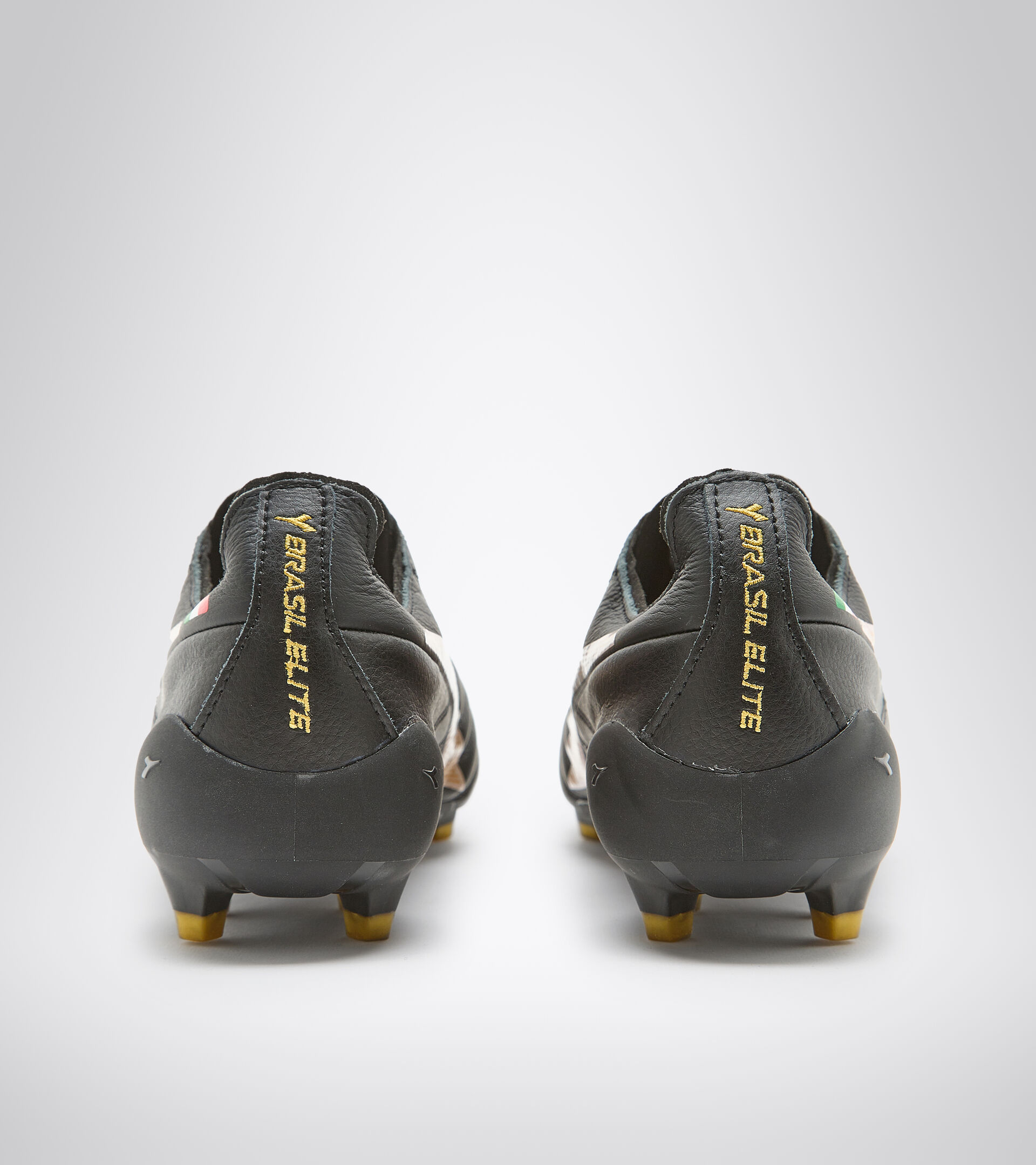 Football boots Made in Italy - Men BRASIL ELITE2 TECH ITA LPX BLACK/GOLD - Diadora