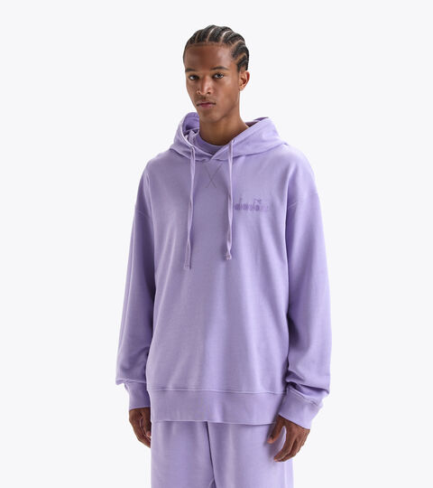 Cotton hoodie - Gender neutral HOODIE SPW LOGO PURPLE ROSE - Diadora