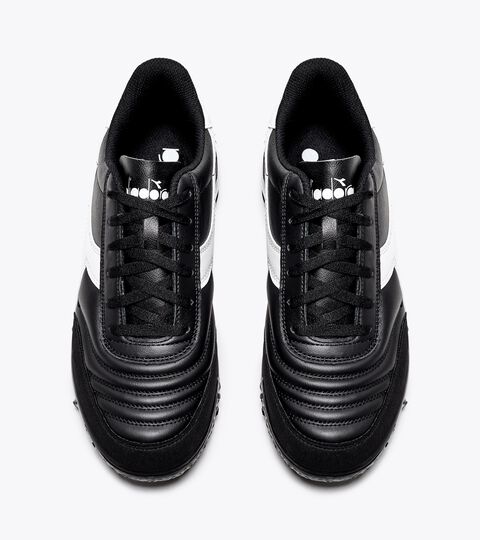 CALCETTO GR LT TF, BLACK /WHITE Futsal boots for synthetic grounds - Men CALCETTO GR LT TF BLACK /WHITE - Diadora