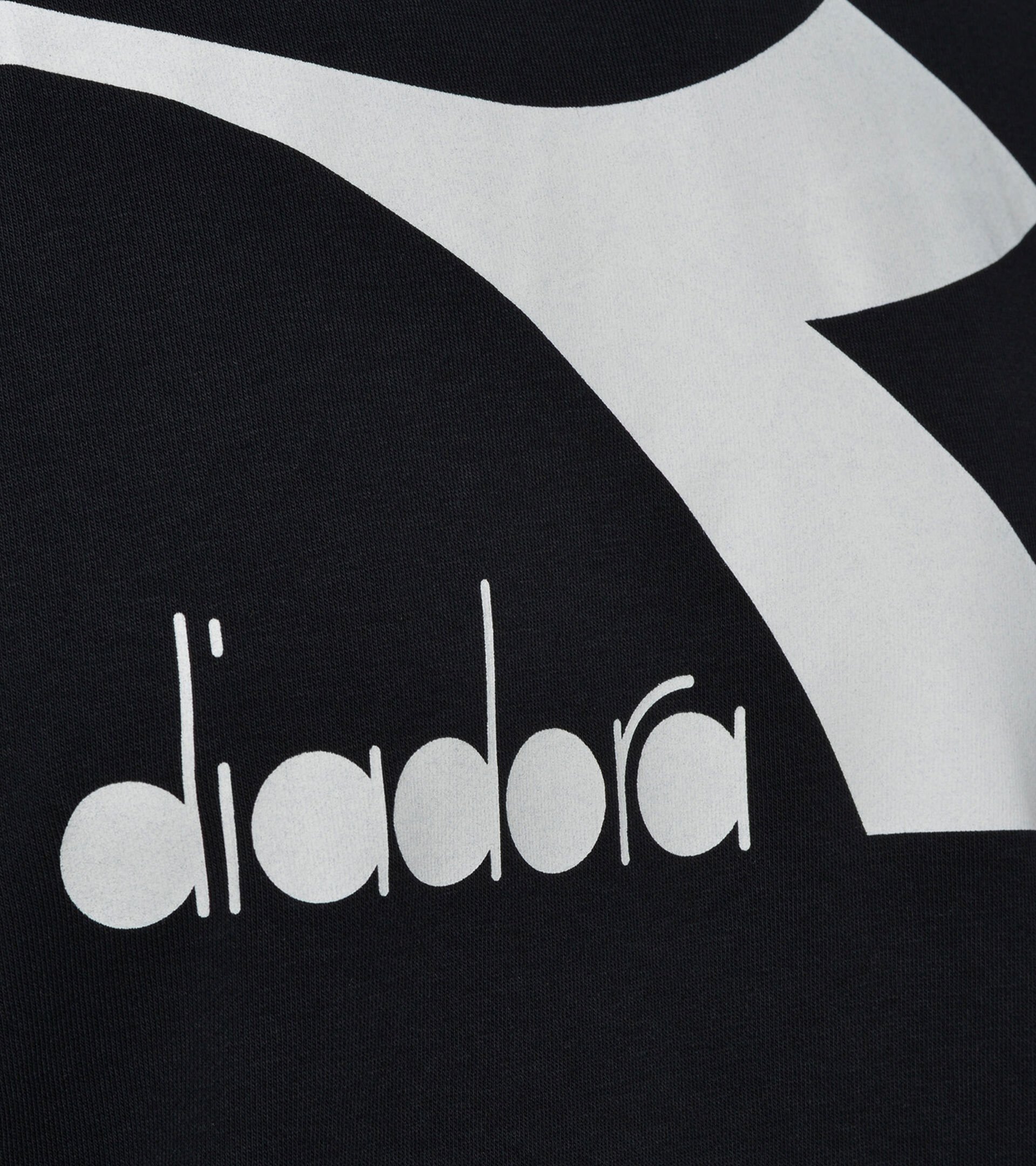 Hooded sweatshirt - Men HOODIE SWEAT LOGO CHROMIA BLACK - Diadora