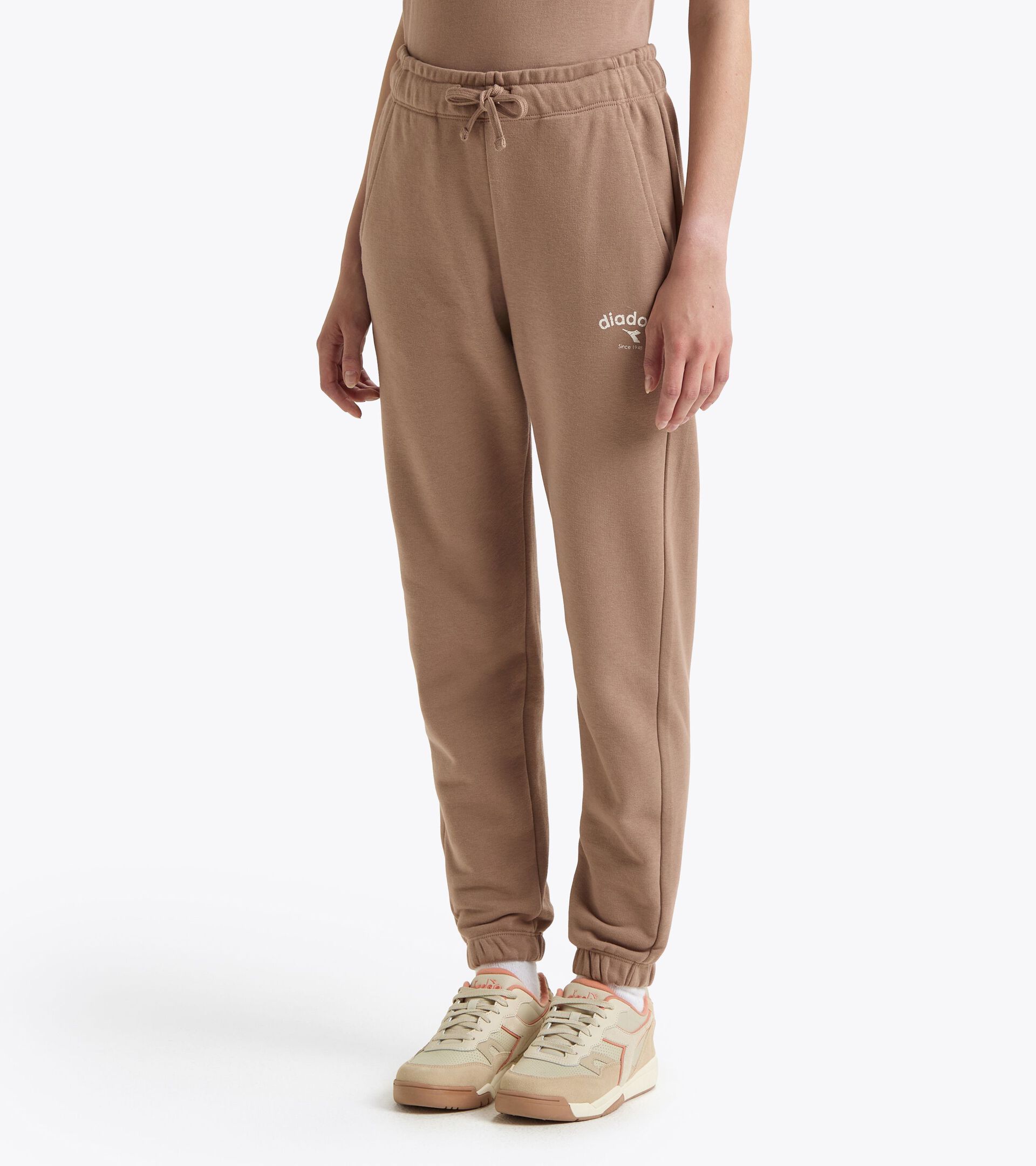 Sweatpants - Gender Neutral PANTS ATHL. LOGO LIGHT BROWN HAZELNUT - Diadora