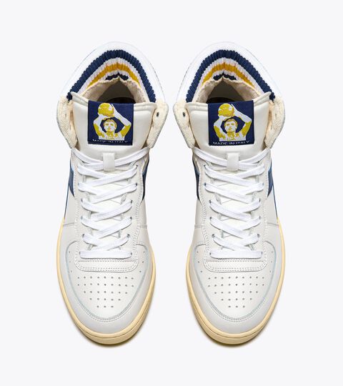 Heritage leather sneaker - All-Gender MI BASKET FORTY KNIT ITALIA WHITE - Diadora