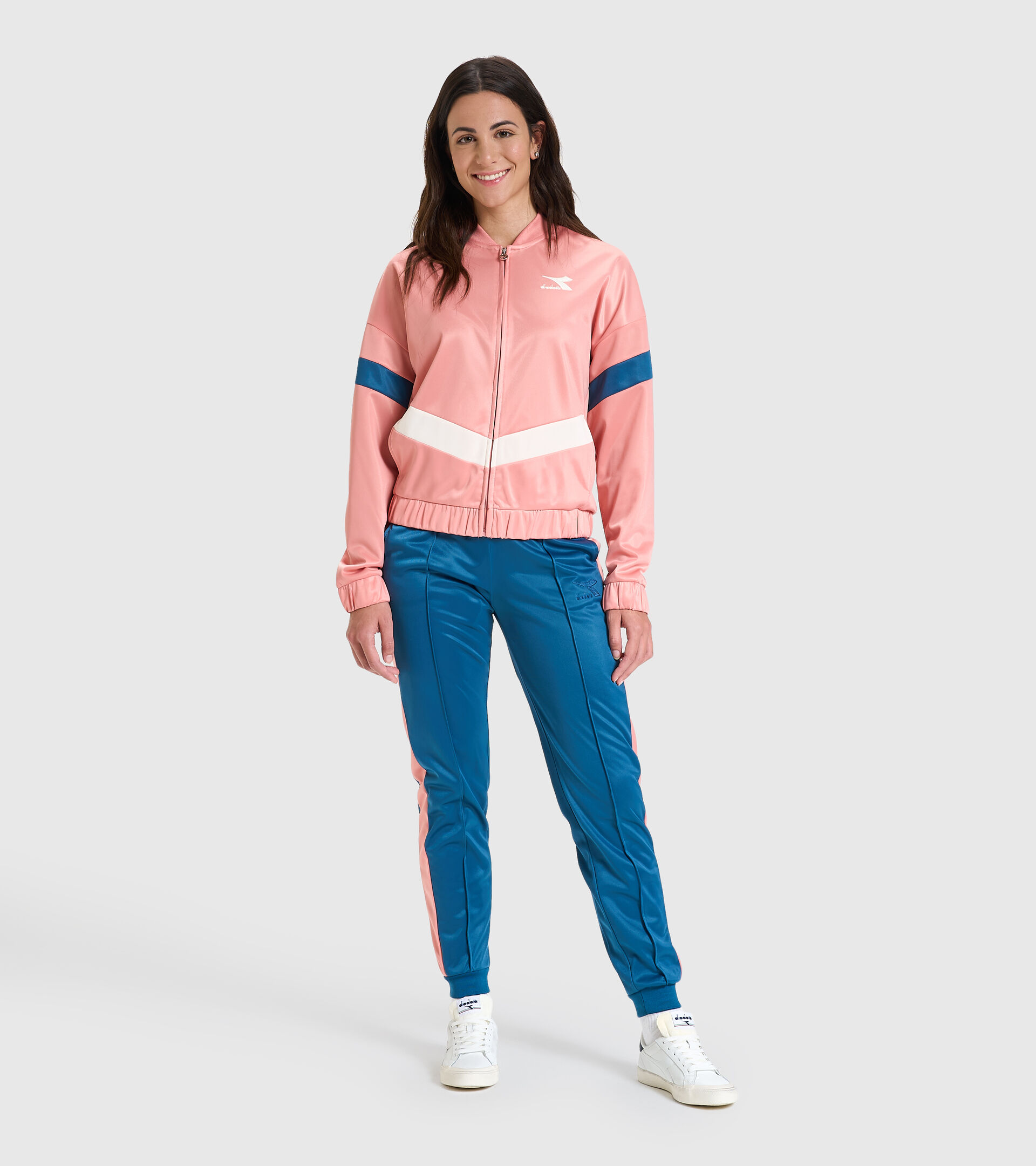 Tracksuit - Women L.TRACKSUIT FZ CHROMIA LOBSTER BISQUE - Diadora
