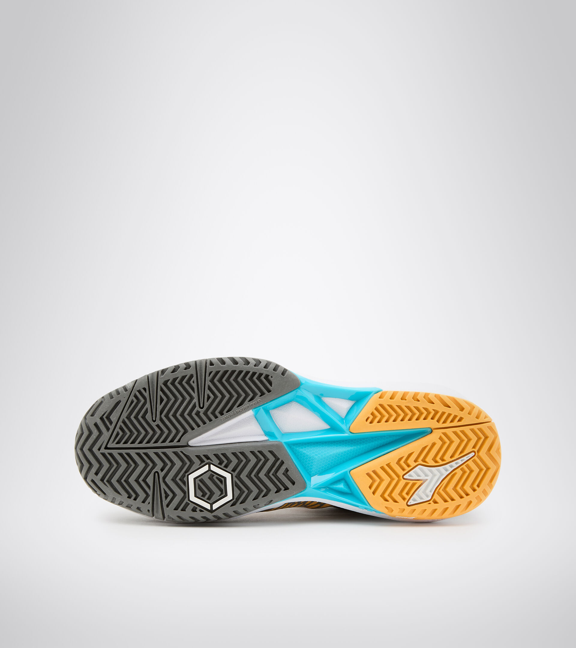 Tennisschuh für harte Böden und Sandplätze - Unisex Kind SPEED COMPETITION 2+ Y RUHIG SCHATTENGR/WSS/SAFRONGLB - Diadora