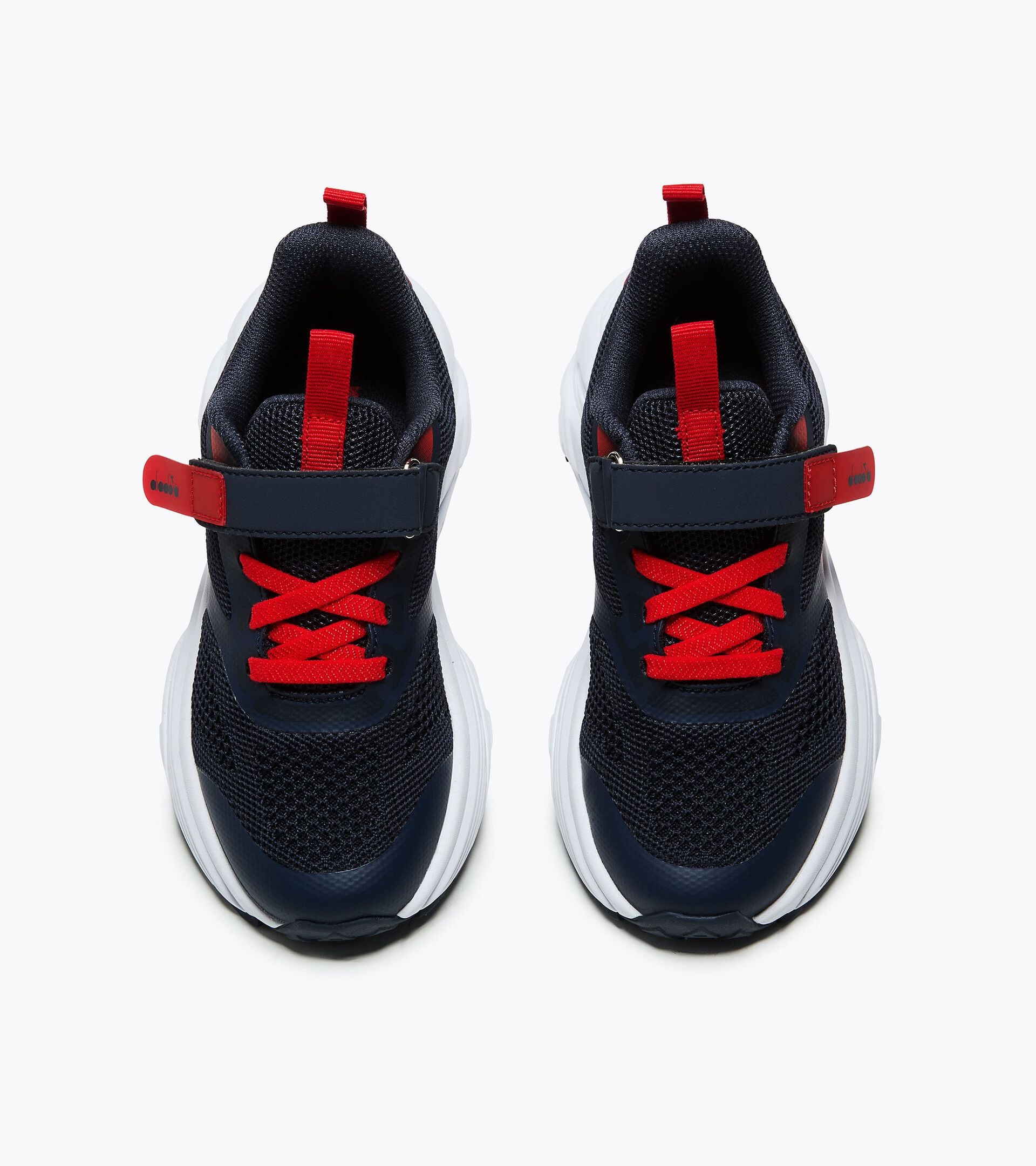 Running shoe - Double lacing system - Junior
 SNIPE 4 JR BLUE CORSAIR/WHITE/FIERY RED - Diadora
