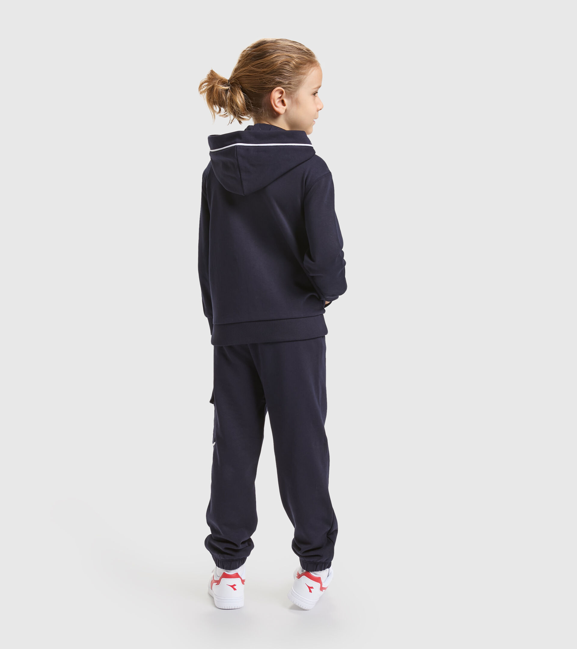Chándal deportivo de algodón - Niños y adolescentes JB.TRACKSUIT HD FZ DIADORA FC AZUL CHAQUETON - Diadora