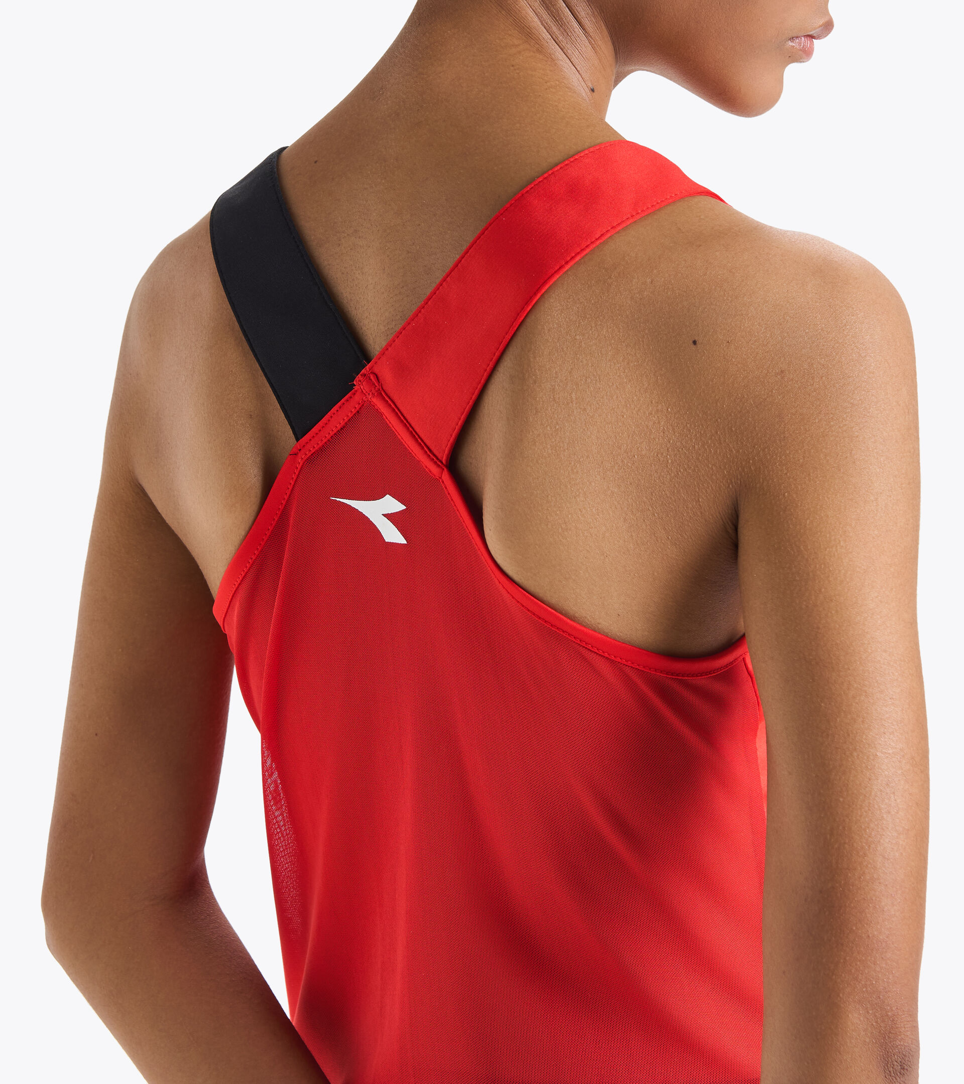 Camiseta sin mangas de tenis - Mujer L. TANK ROJO INTENSO - Diadora