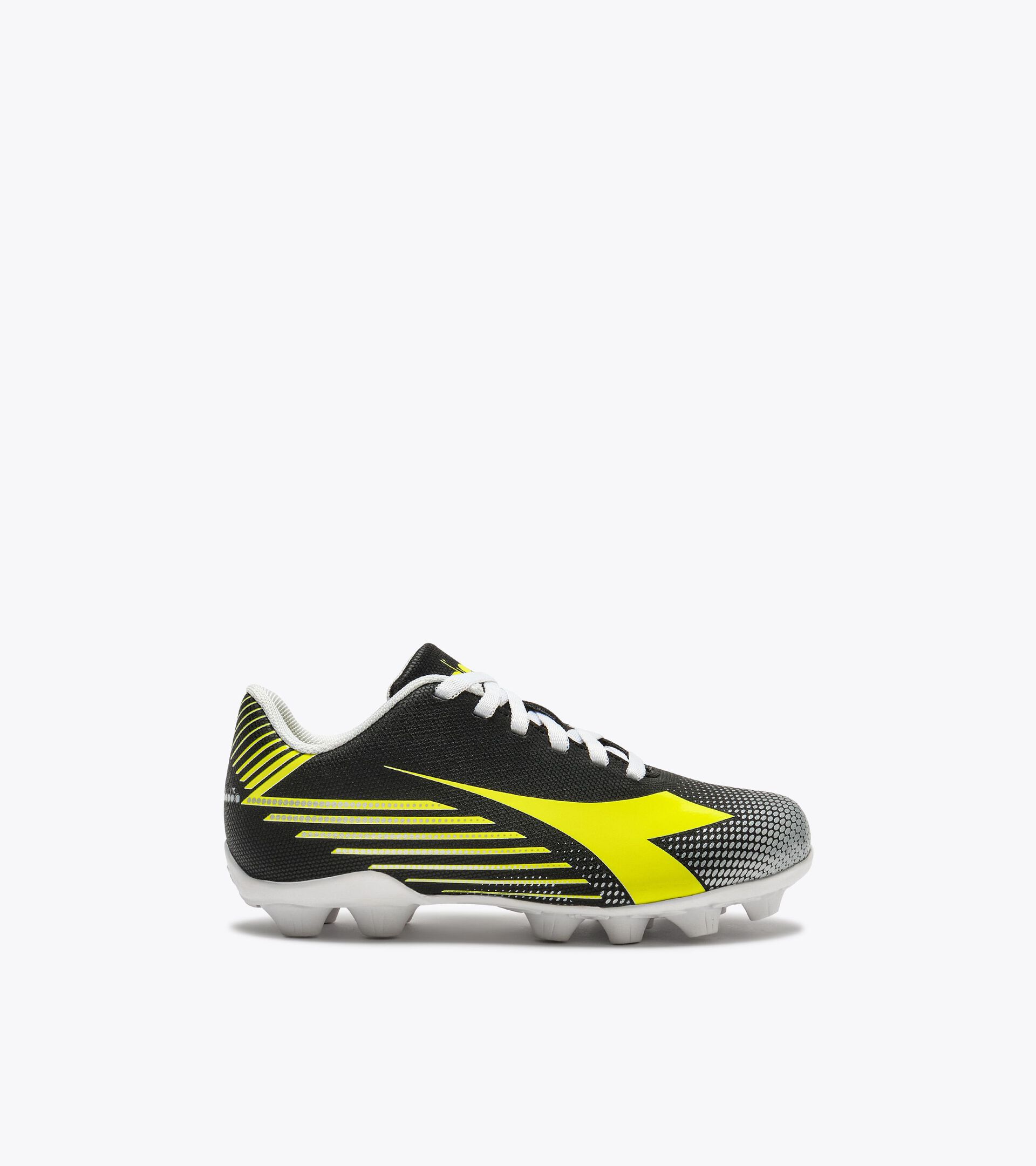 Calcio boots for hard grounds - Junior
 PICHICHI 8 MD JR BLACK/YELLOW FL DD/SILVER DD - Diadora