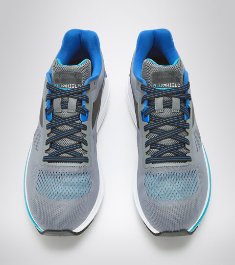 MYTHOS BLUSHIELD 7 VORTICE, GRIS ACIER/NOIR/BLANCO Chaussures de running - Homme MYTHOS BLUSHIELD 7 VORTICE GRIS ACIER/NOIR/BLANCO - Diadora