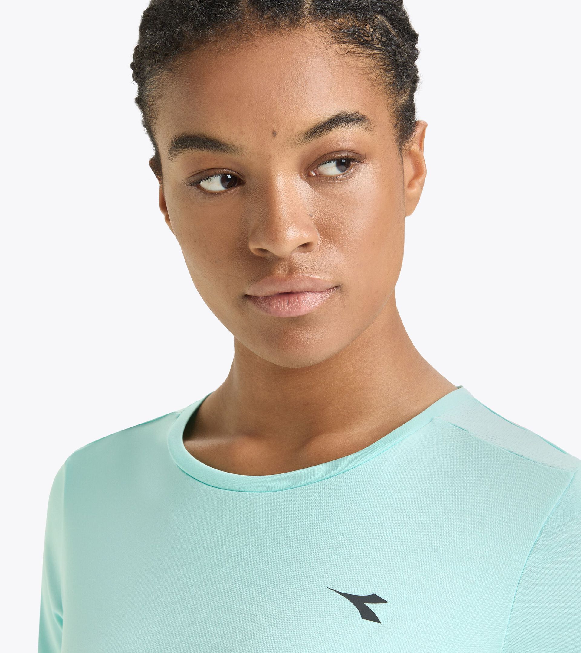T-shirt de sport - Femme L. SS T-SHIRT RUN BLEU ARUBA - Diadora