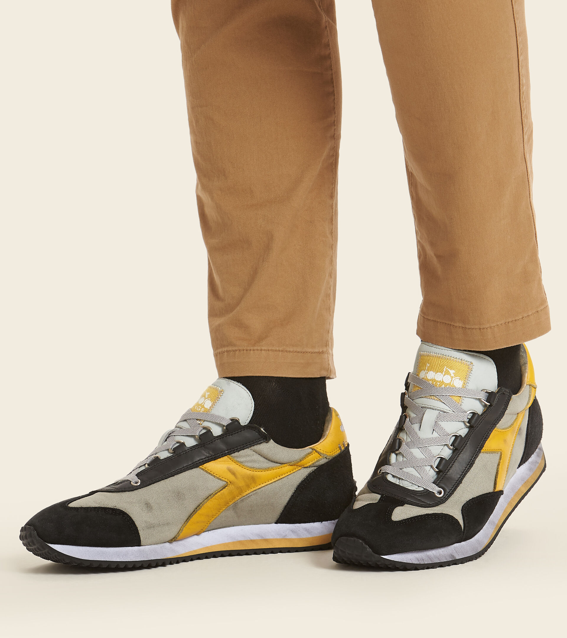 Heritage shoe - Unisex EQUIPE H DIRTY STONE WASH EVO GRAY WILLOW - Diadora