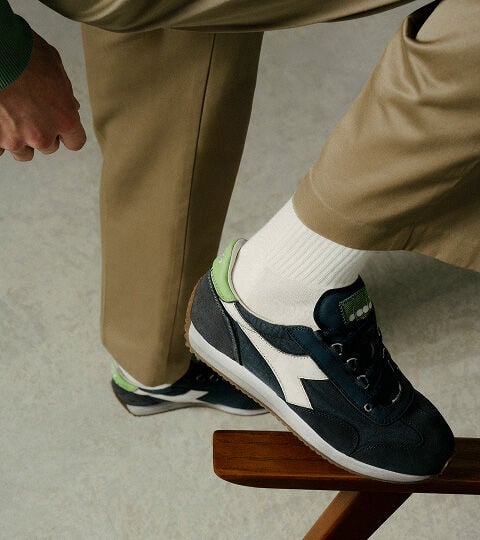 Low-profile Heritage sneaker - All-gender EQUIPE DIRTY SW EVO INSIGNIA BLUE - Diadora