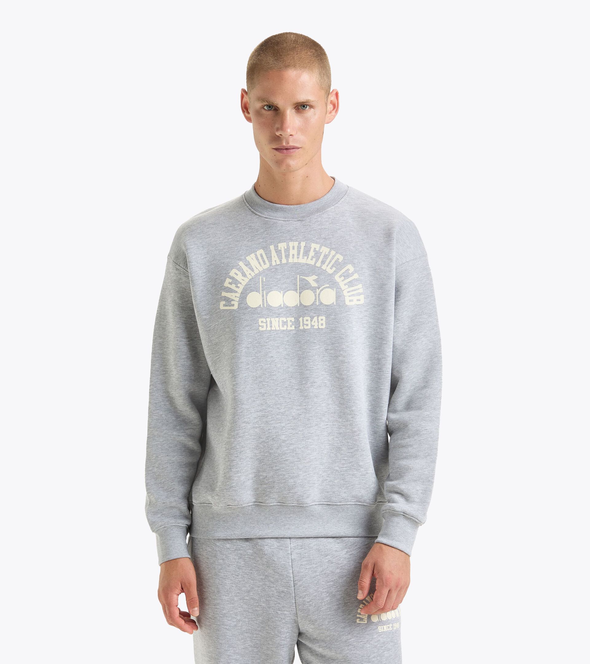 Sweatshirt Crewneck - Gender Neutral SWEATSHIRT CREW 1948 ATHL. CLUB HOCHHAUS MELANGE - Diadora