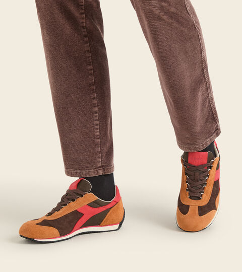 EQUIPE ITALIA, BROWN CHESTNUT Made in Italy Heritage shoe - Unisex EQUIPE ITALIA BROWN CHESTNUT - Diadora
