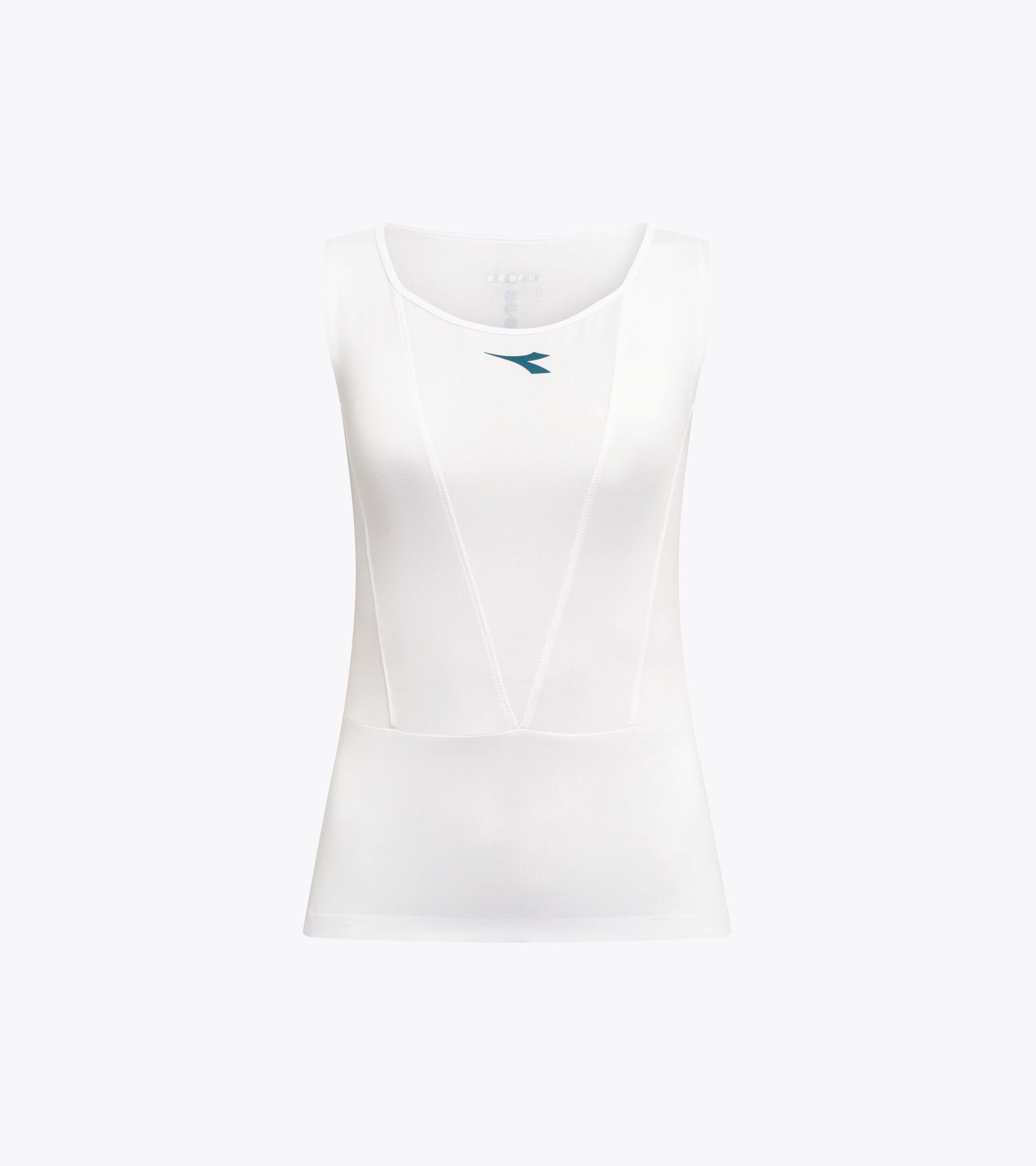 Top t&eacute;cnico con tecnolog&iacute;a FIBRAZERO - Competici&oacute;n - Mujer L. TANK MATCH FIBRAZERO BLANCO VIVO - Diadora