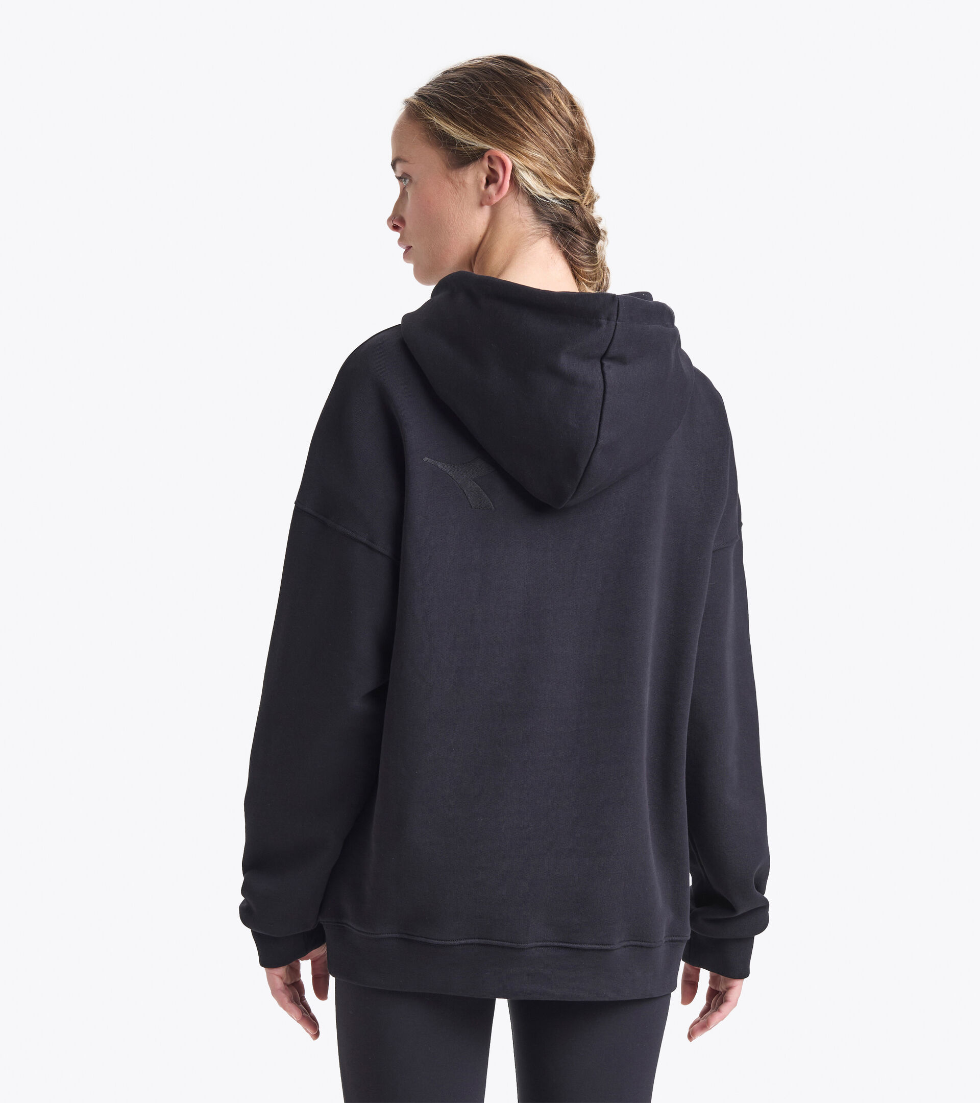 Sweat-shirt en coton - Femme L. HOODIE SPW LOGO NOIR - Diadora