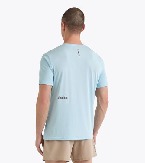 SS T-SHIRT RUN, LERCHENSPORN BLAU Sportliches T-Shirt - Herren SS T-SHIRT RUN LERCHENSPORN BLAU - Diadora