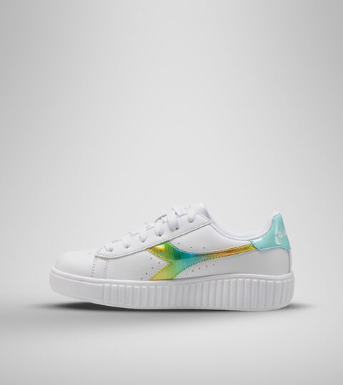 GAME STEP RAINBOW GS, BLANCO/AZUL TINTE Footwear Sport BAMBINO GAME STEP RAINBOW GS BLANCO/AZUL TINTE Diadora