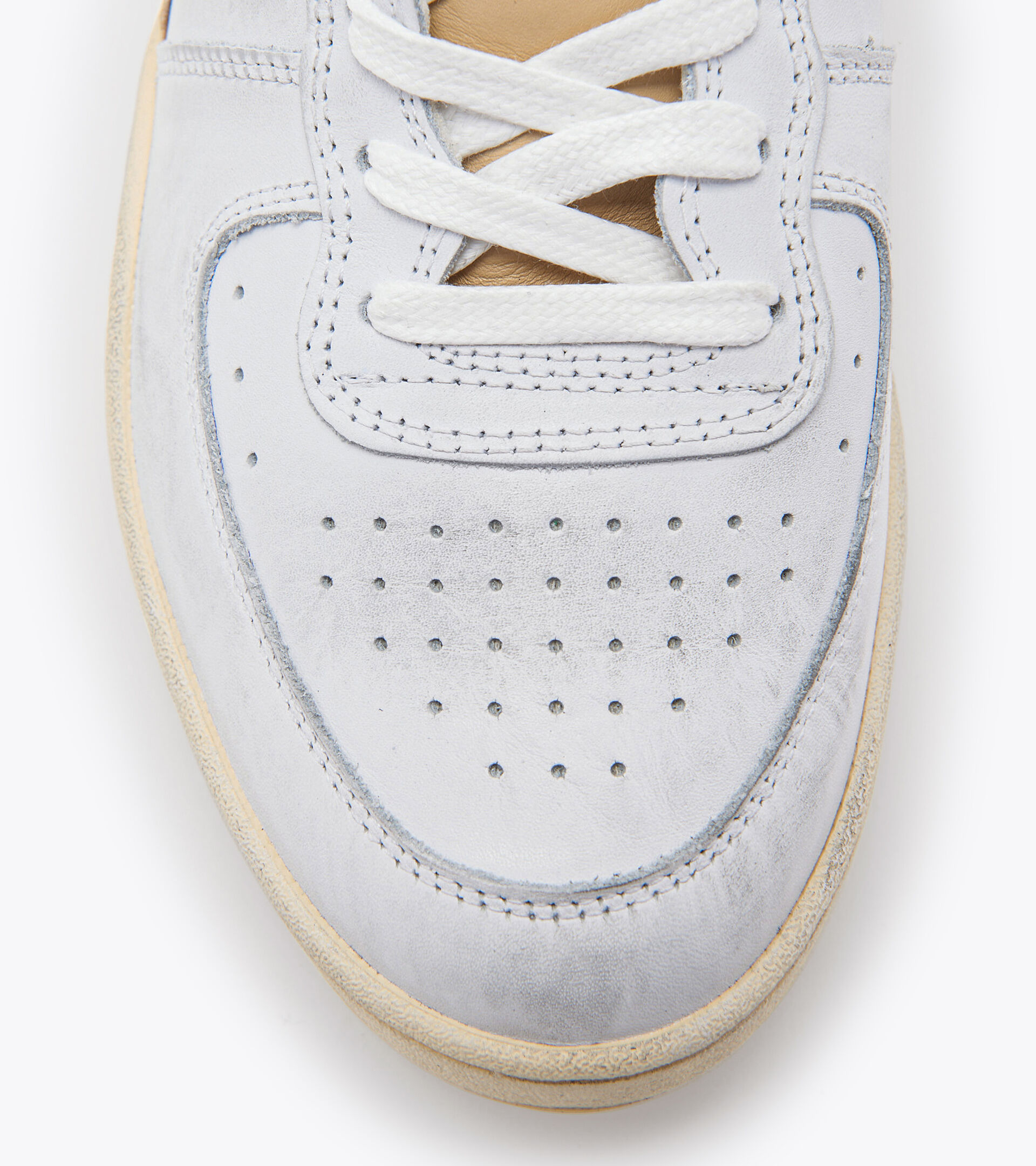 Heritage shoes - Unisex MI BASKET LOW USED WHITE/BEIGE - Diadora