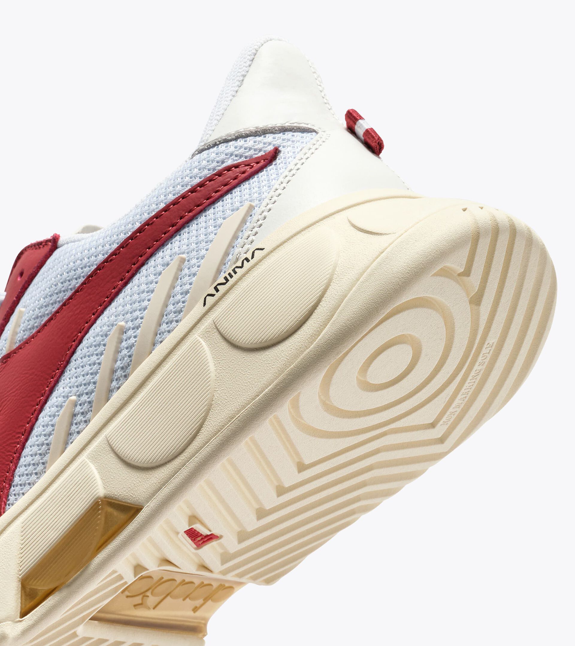 Chaussures de tennis - Made in Italy - Pour tous les genres B. ELITE STAR BLANC/ROUGE GRENAT - Diadora