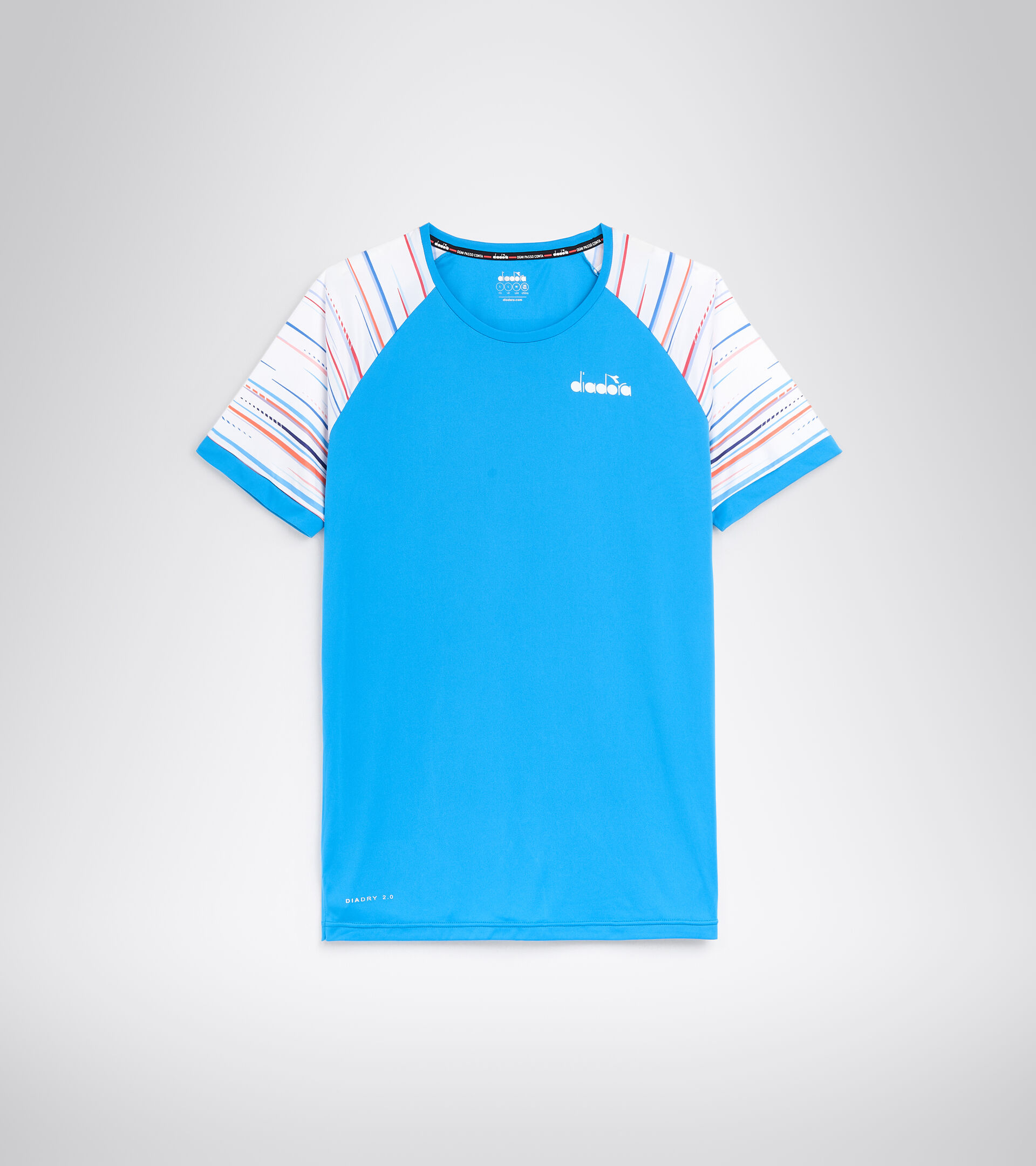 Tennis T-shirt - Men SS T-SHIRT TURQUOISE BLUE - Diadora