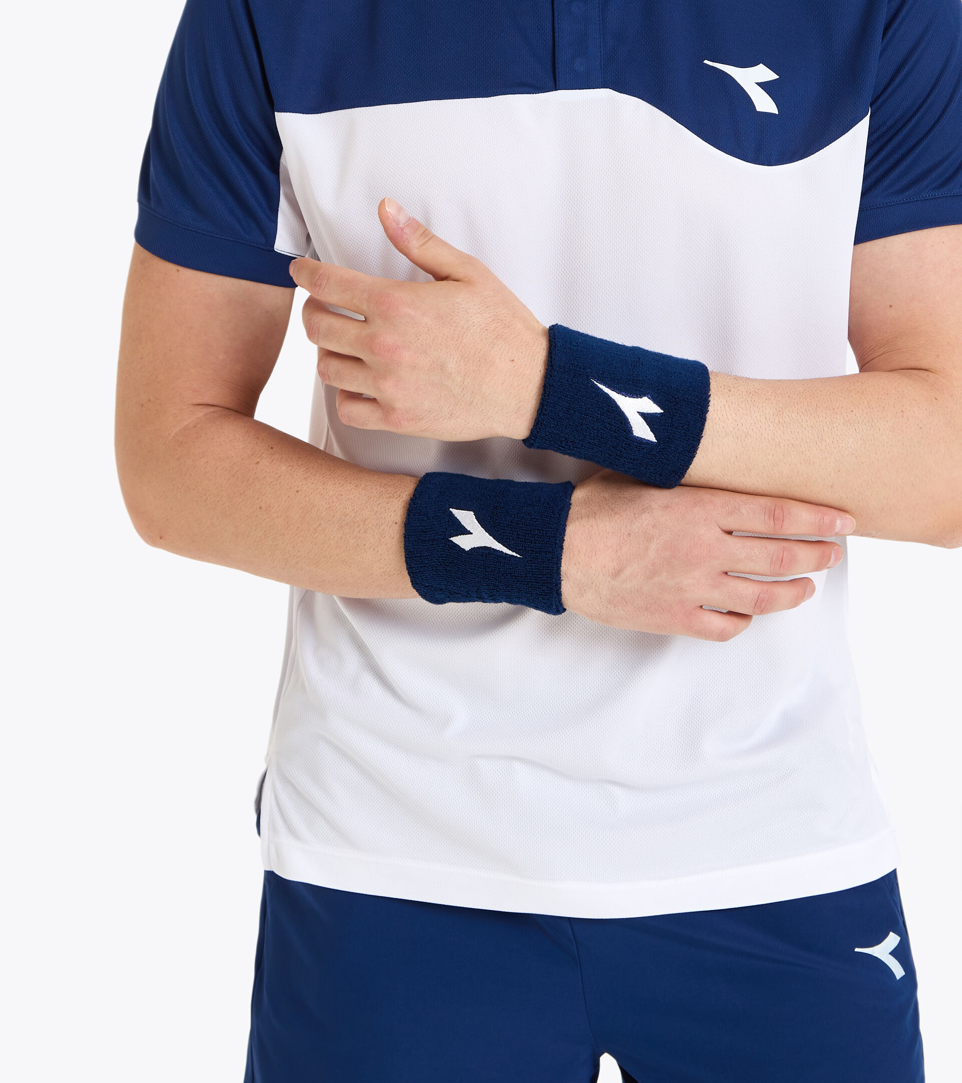 Serre-poignets contre la transpiration WRISTS BAND COURT LARGE BLEU DOMAINE - Diadora