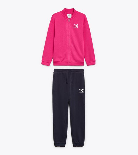 Tracksuit - Kids JU. TRACKSUIT FZ CORE SHOCKING PINK/PEACOAT - Diadora