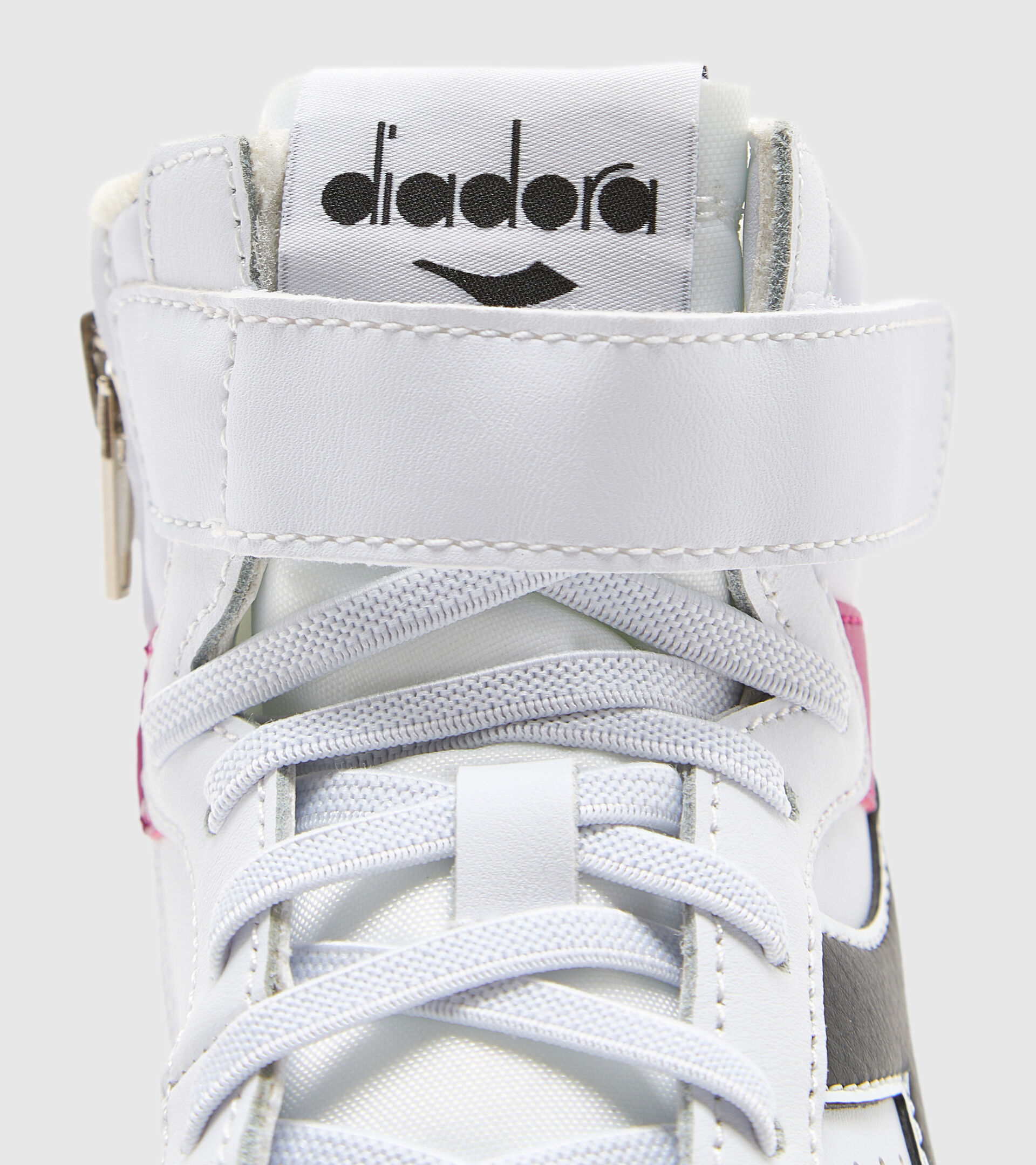 Sports shoes - Kids 4-8 years MAGIC BASKET MID PS WHITE/CREAM BLUSH/BLACK - Diadora