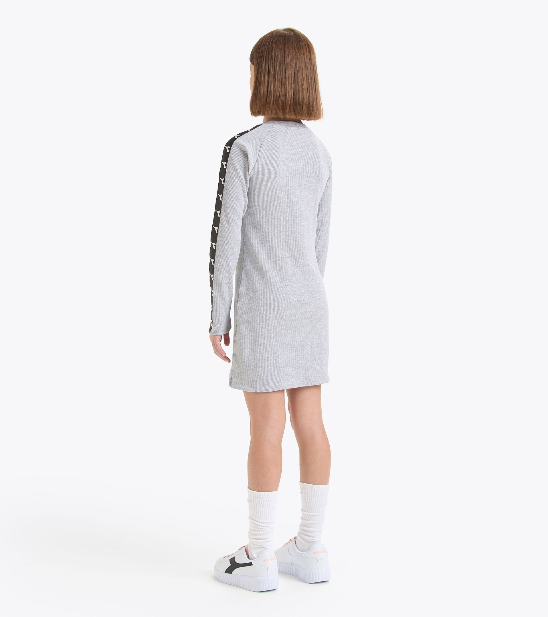 Sporty ribbed dress - Girl
 JG. DRESS TAPE HIGH RISE MELANGE - Diadora