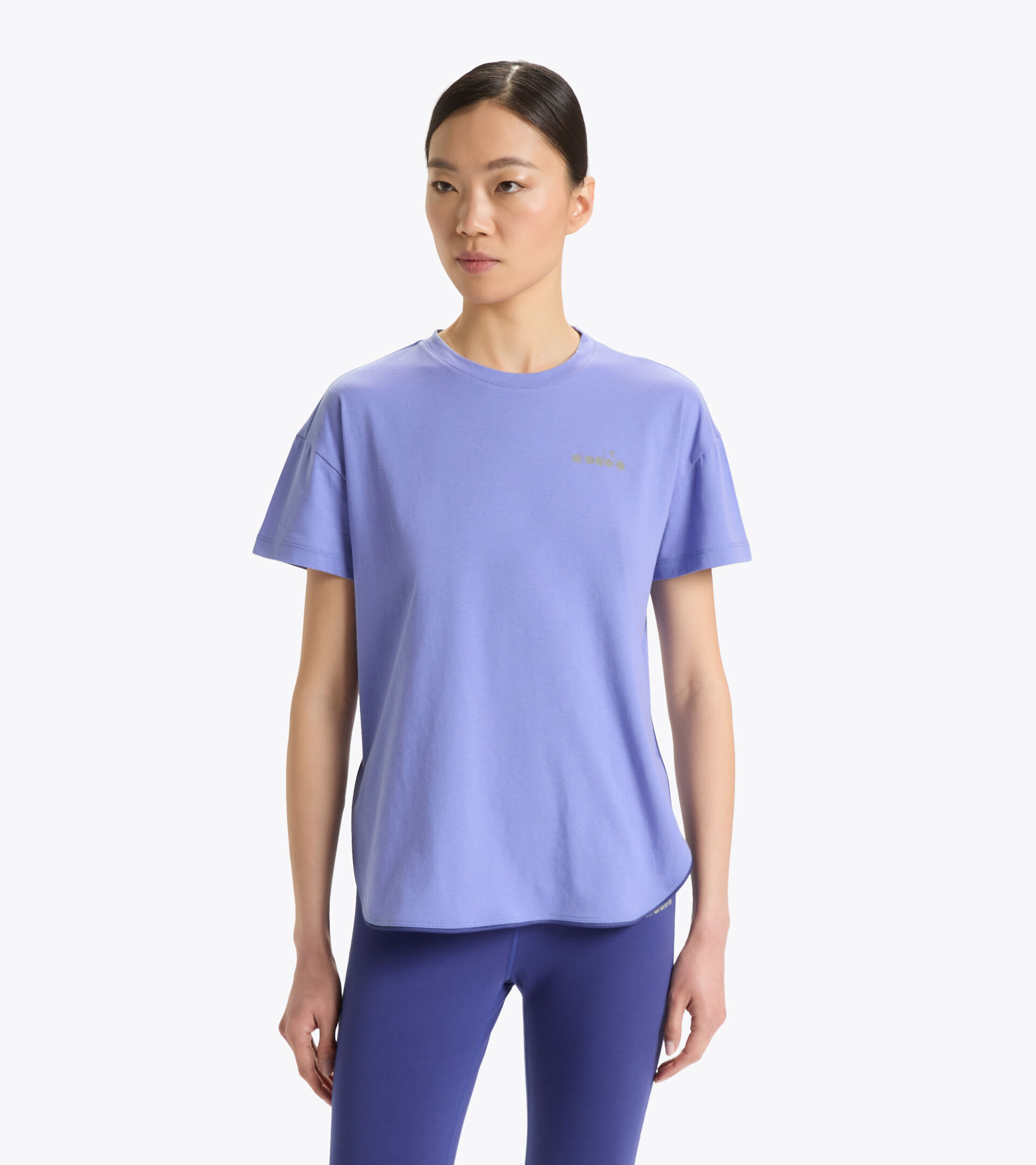 Débardeur de running - Femme  L. SS T-SHIRT PLUS BE ONE W PERVENCHE PROFOND - Diadora