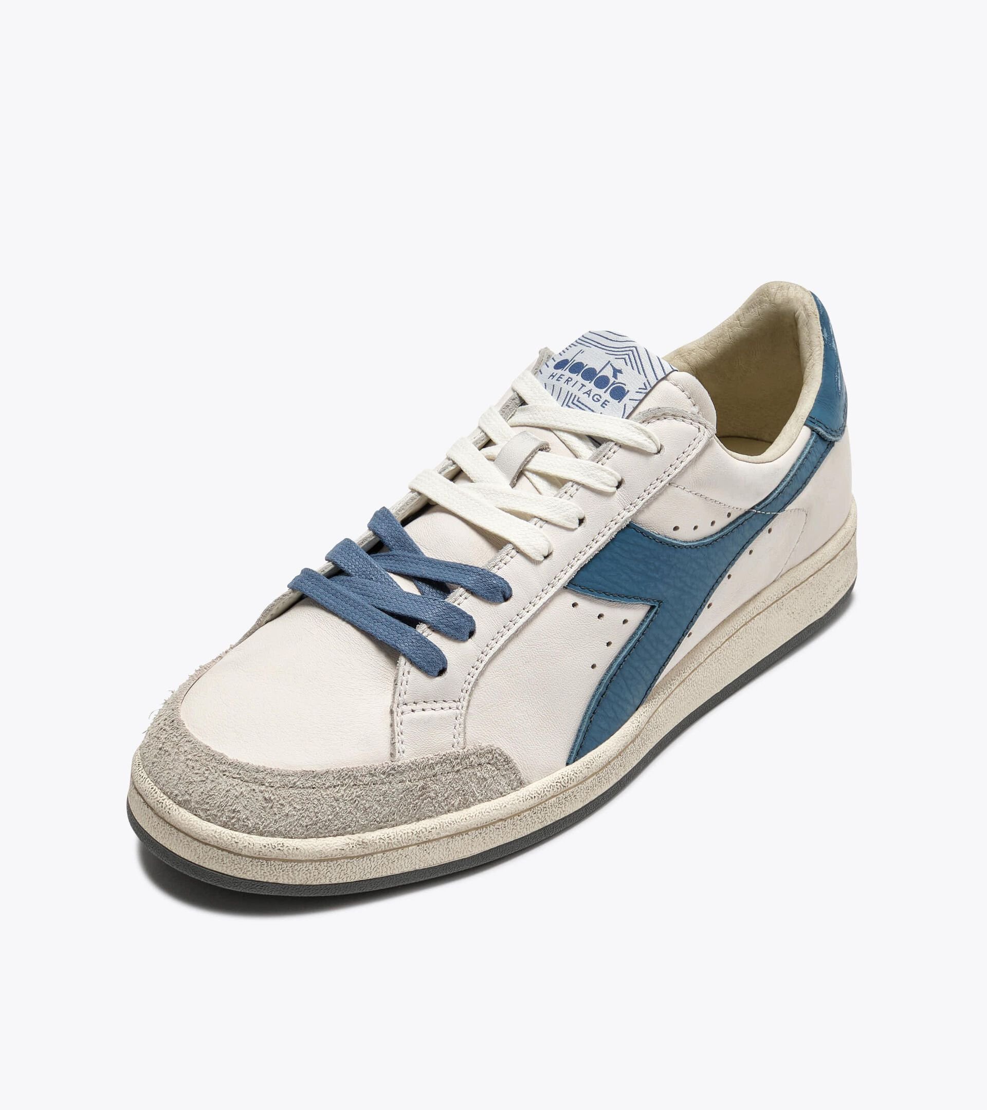 Heritage sneaker made from leather - All-gender PRESTIGE USED WHITE/BLUE SHADOW - Diadora