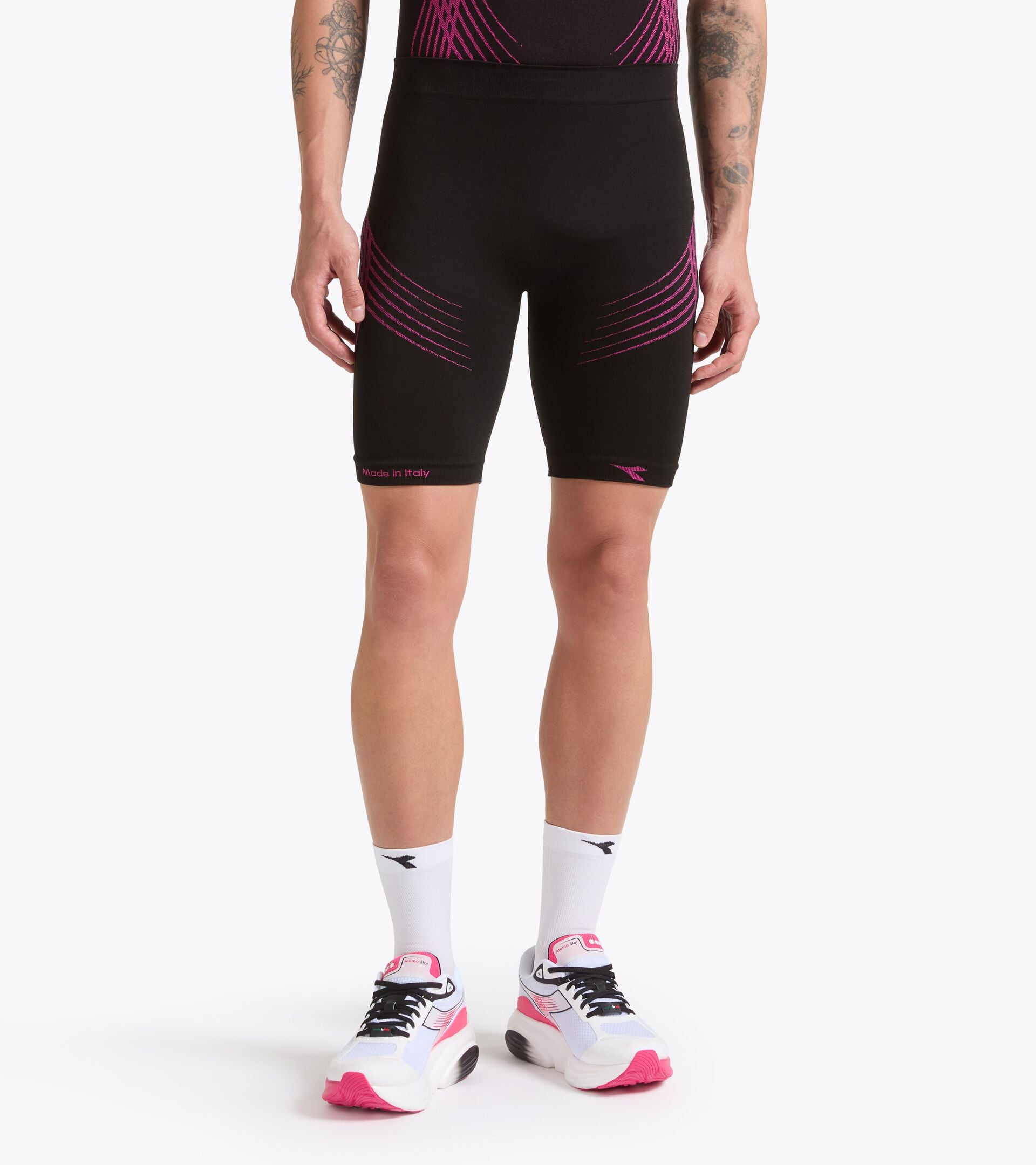 Dromo X Diadora: running Made in Italy SHORTER STRATOUNO DROMO NEGRO - Diadora