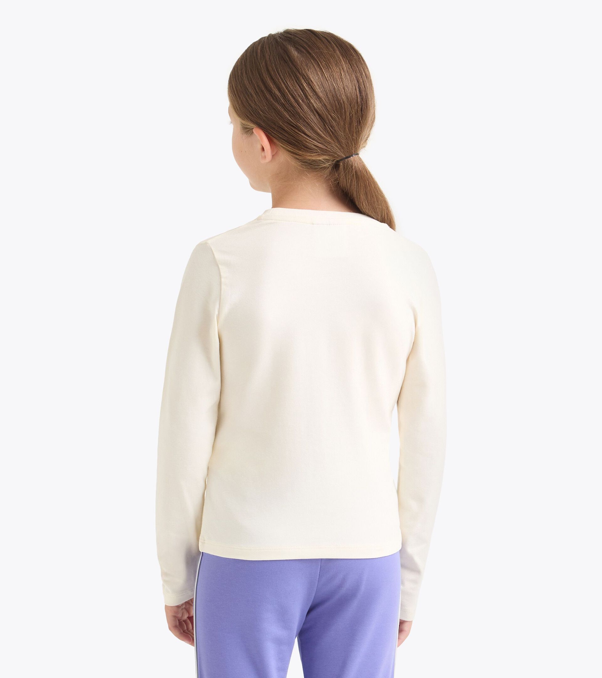Shirt mit langen Ärmeln - Mädchen
 JG. T-SHIRT LS LOGO GARDENIE WEISS - Diadora