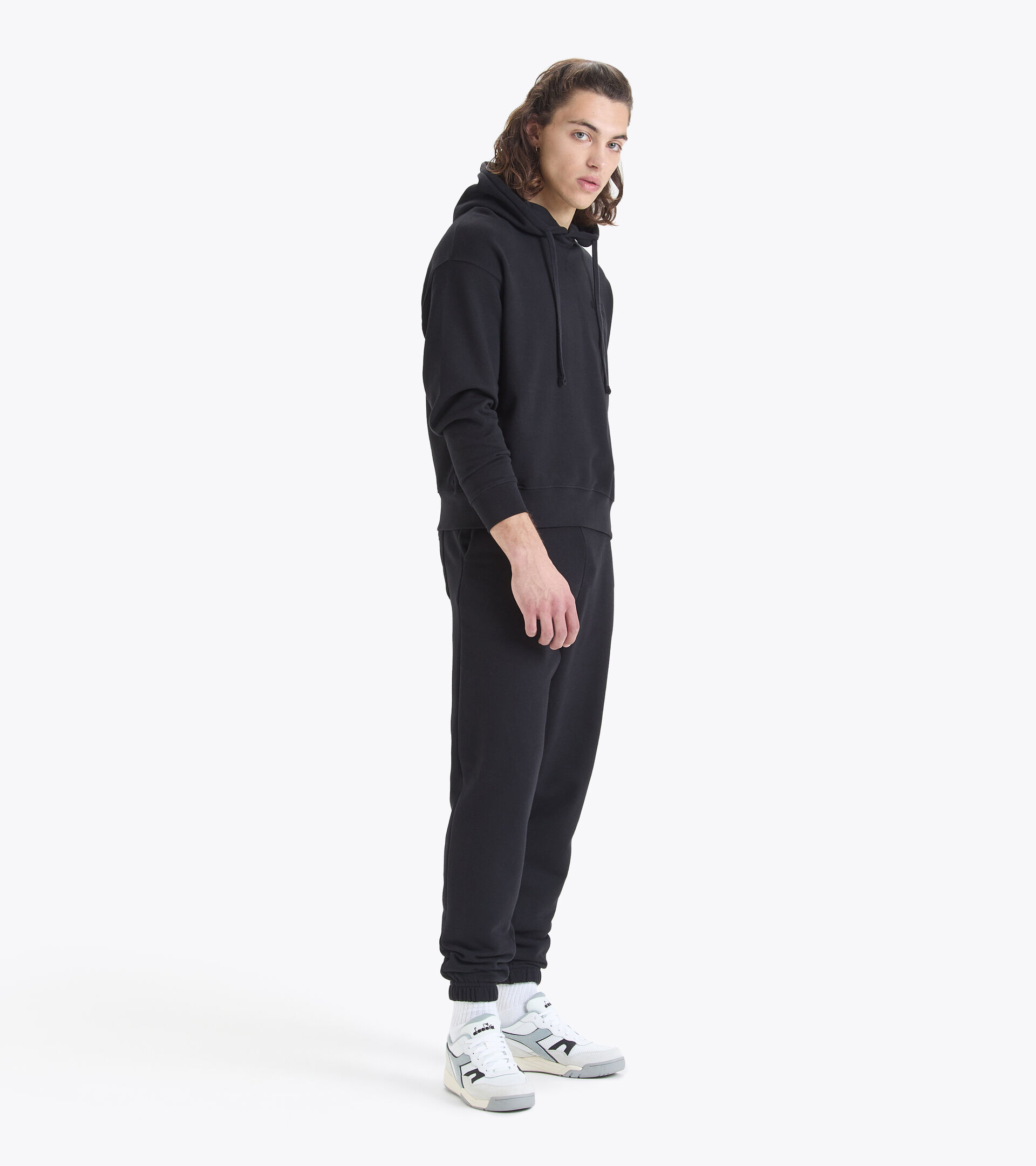 Cotton hoodie - Gender neutral HOODIE SPW LOGO BLACK - Diadora