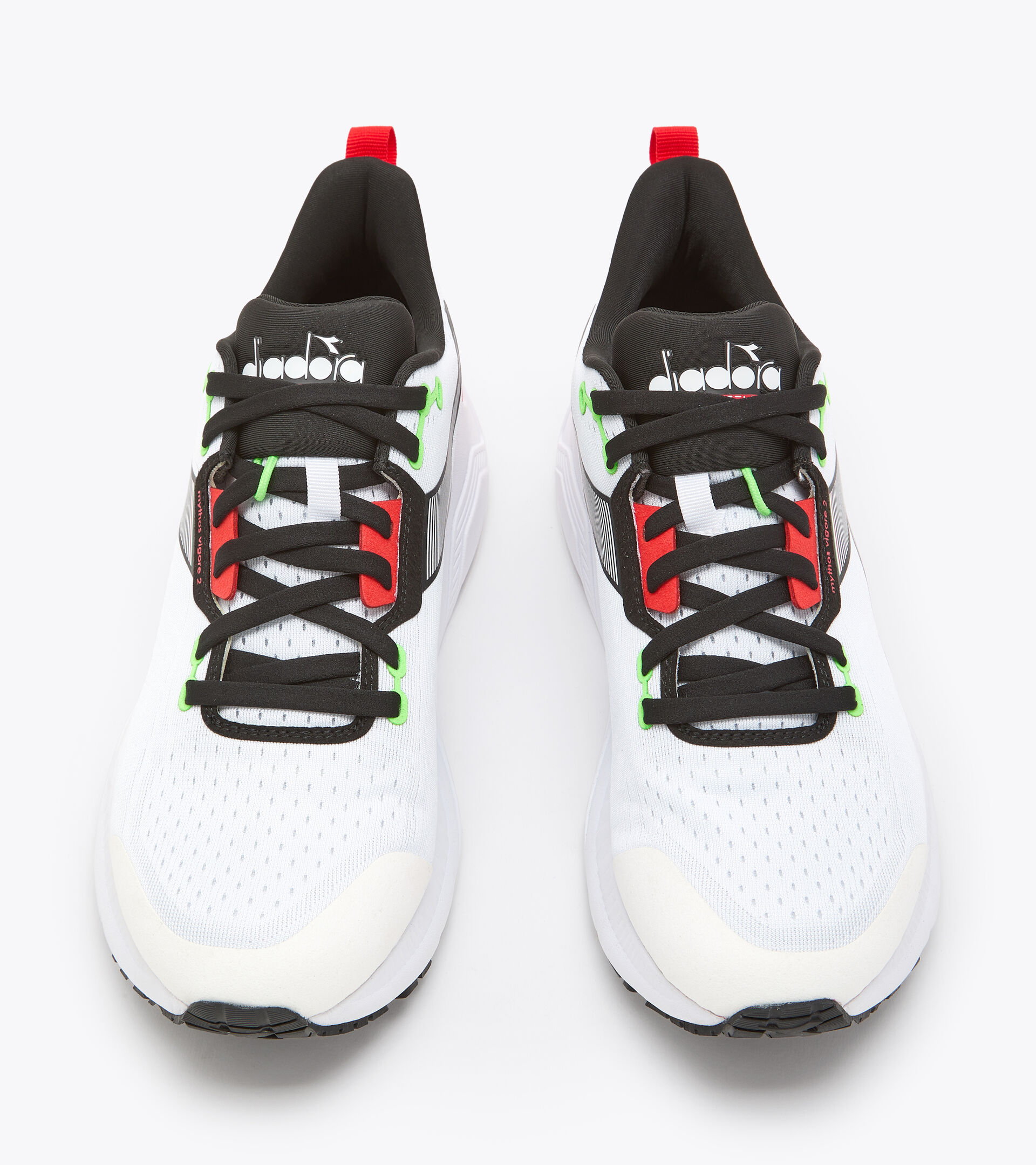 Running shoes - Men MYTHOS BLUSHIELD VIGORE 2 WHITE/BLACK/FIERY RED - Diadora