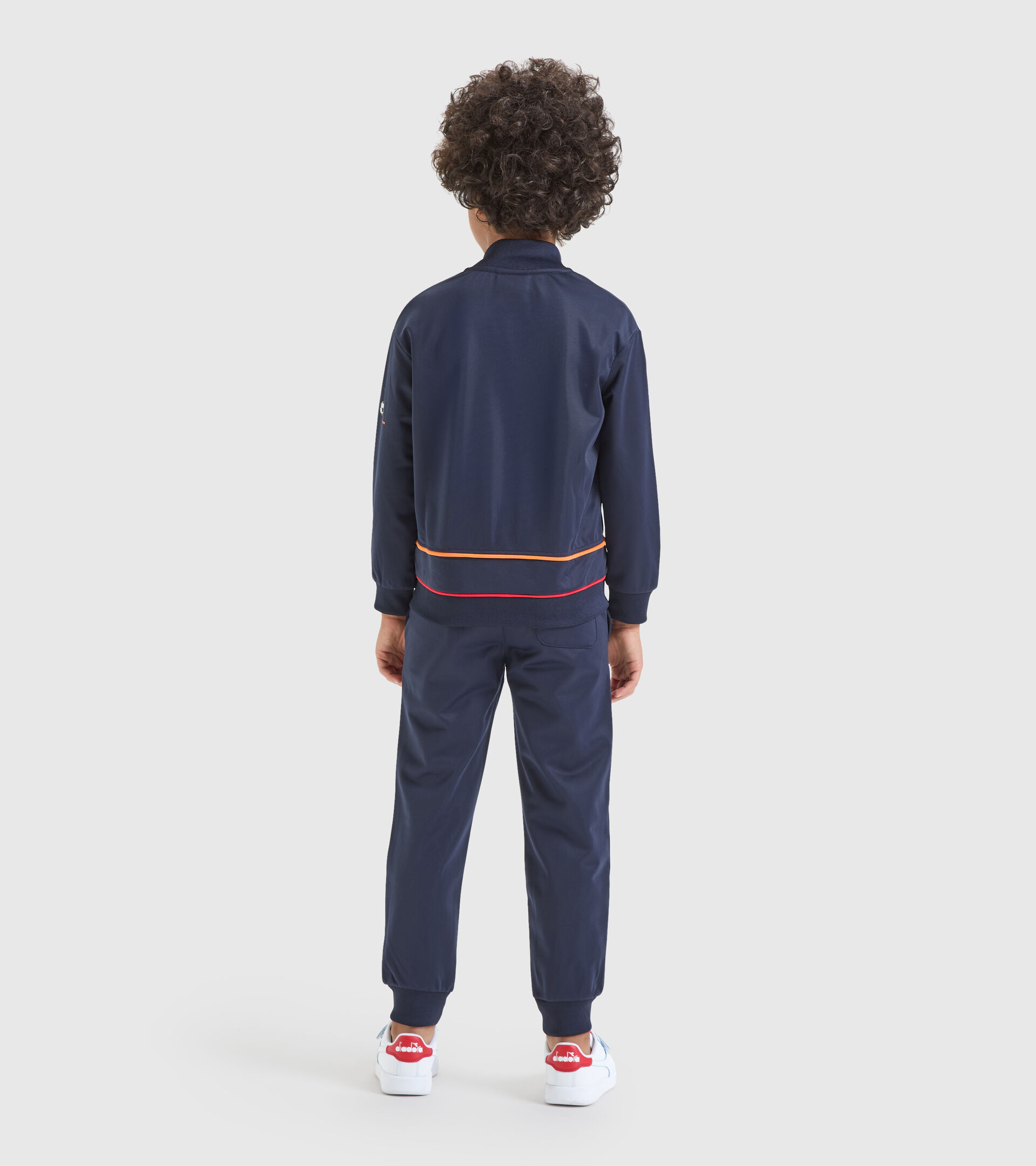 Polyknit sports tracksuit - Boy’s JB.TRACKSUIT FZ DIADORA FC CLASSIC NAVY - Diadora
