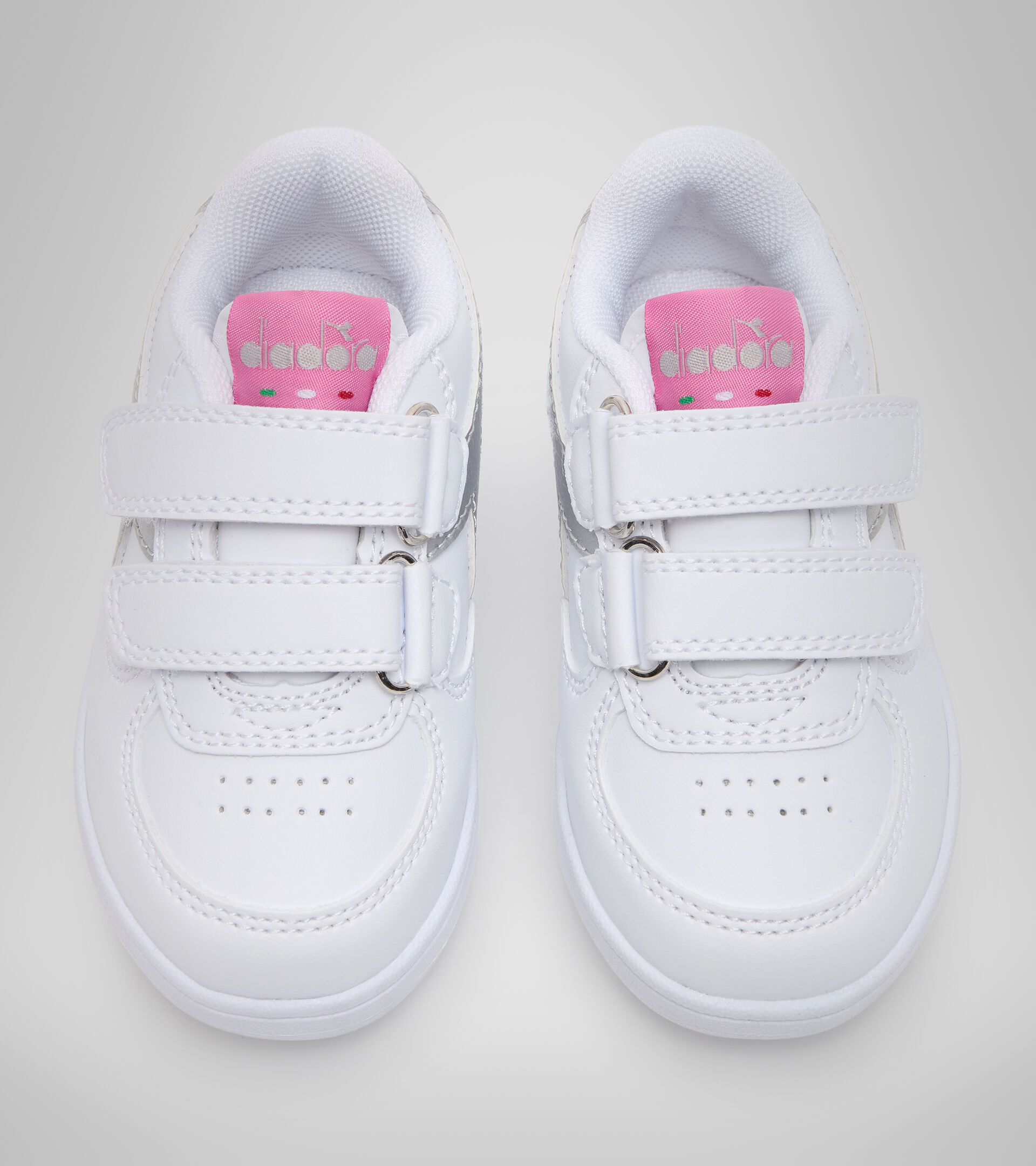 Sports shoes - Toddlers 1-4 years RAPTOR LOW TD WHITE/SILVER - Diadora