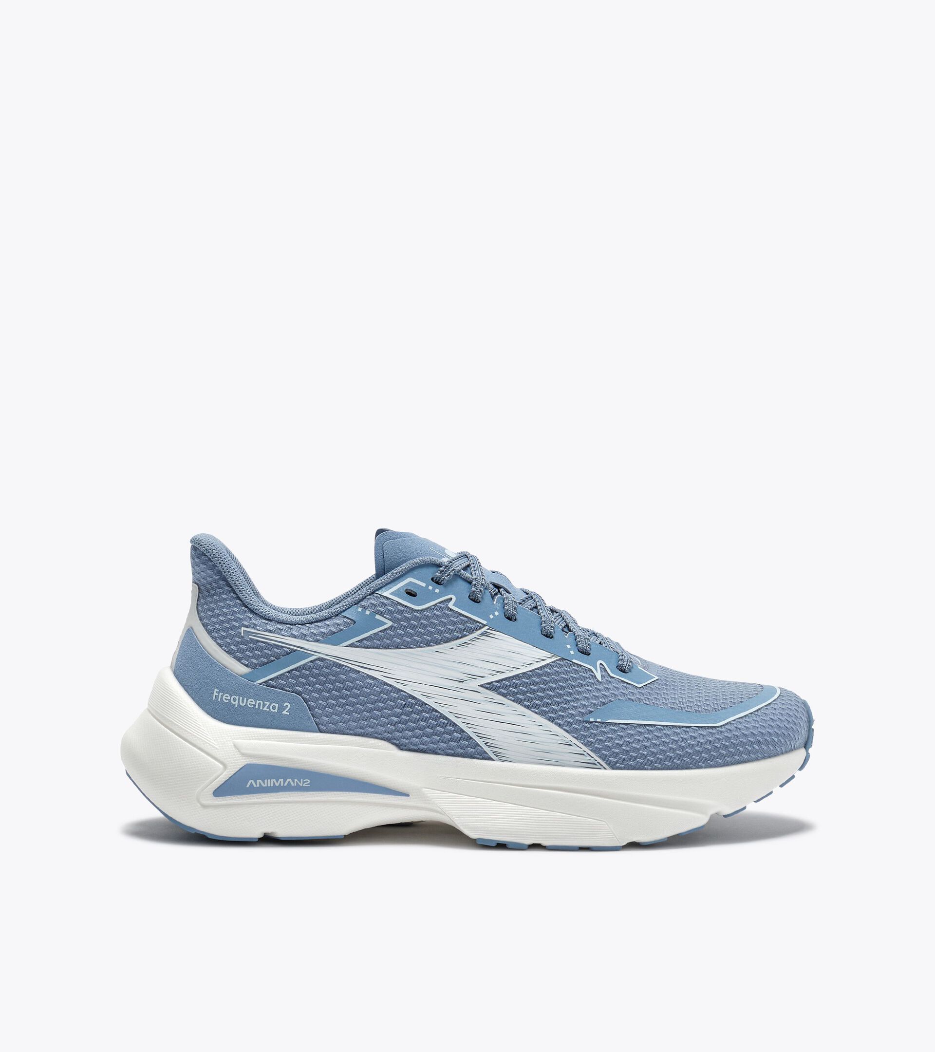 Running shoe - Lightness and reactivity - Men&rsquo;s FREQUENZA 2 ENDLESS SKY /WHITE - Diadora