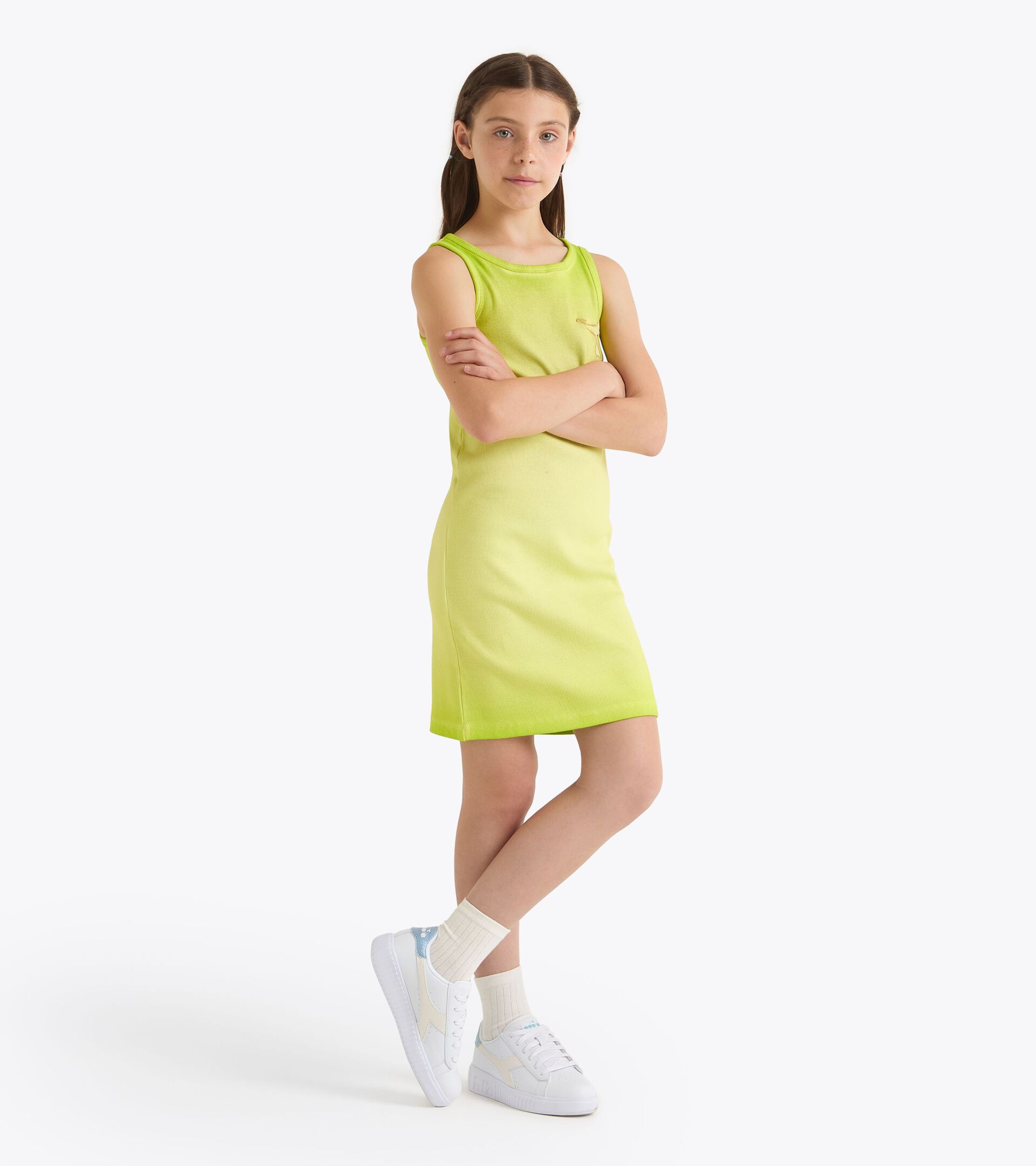 Sporty ribbed dress - Girl
JG. DRESS DISTRICT LIME GREEN - Diadora