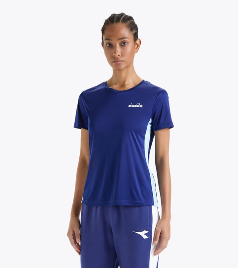 Camiseta de tenis - Mujer L. SS T-SHIRT CIANOTIPO AZUL - Diadora