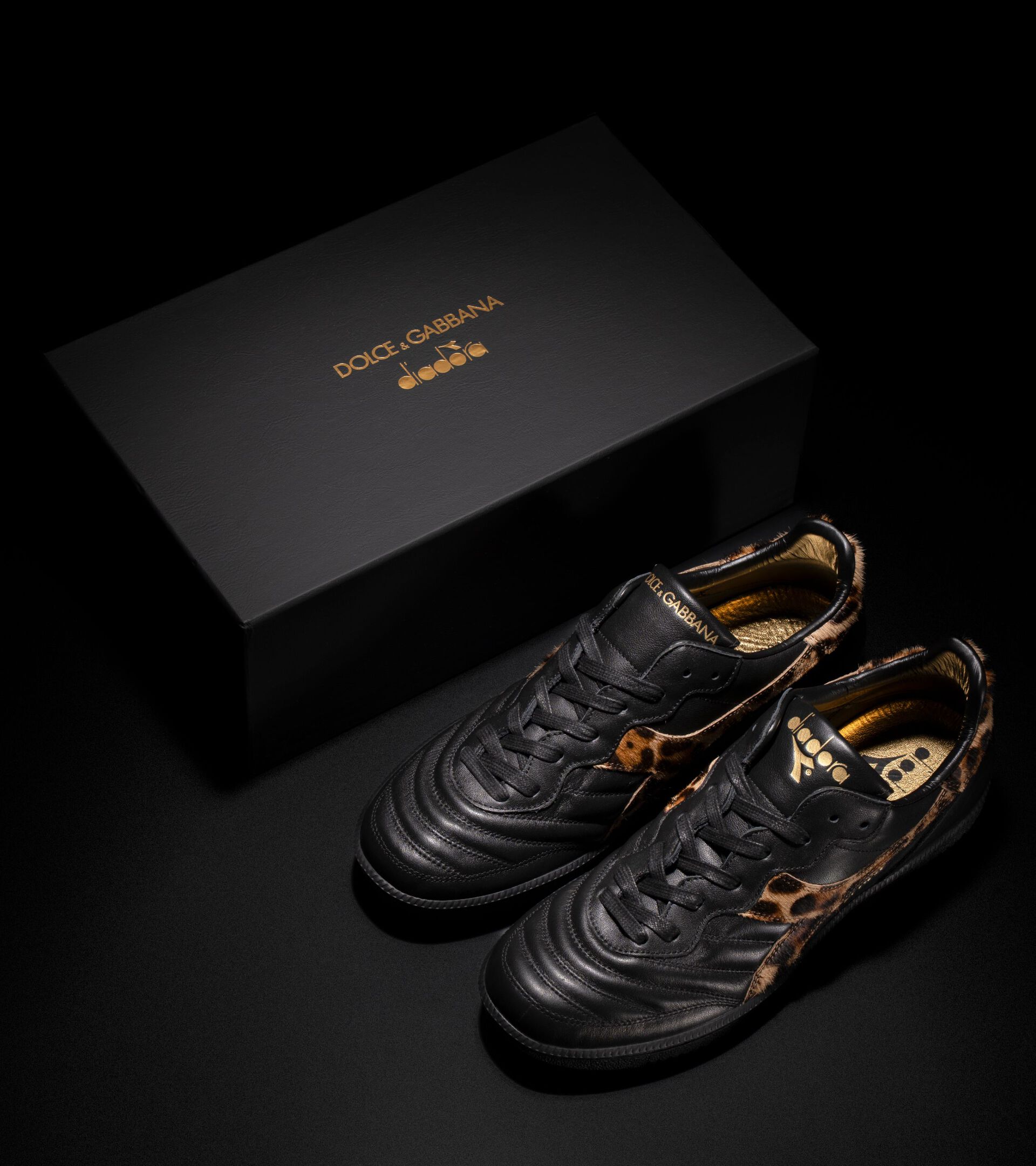 Lifestyle sneaker - Dolce&Gabbana x Diadora - Made in Italy BRASIL INDOOR DOLCE&GABBANA BLACK - Diadora
