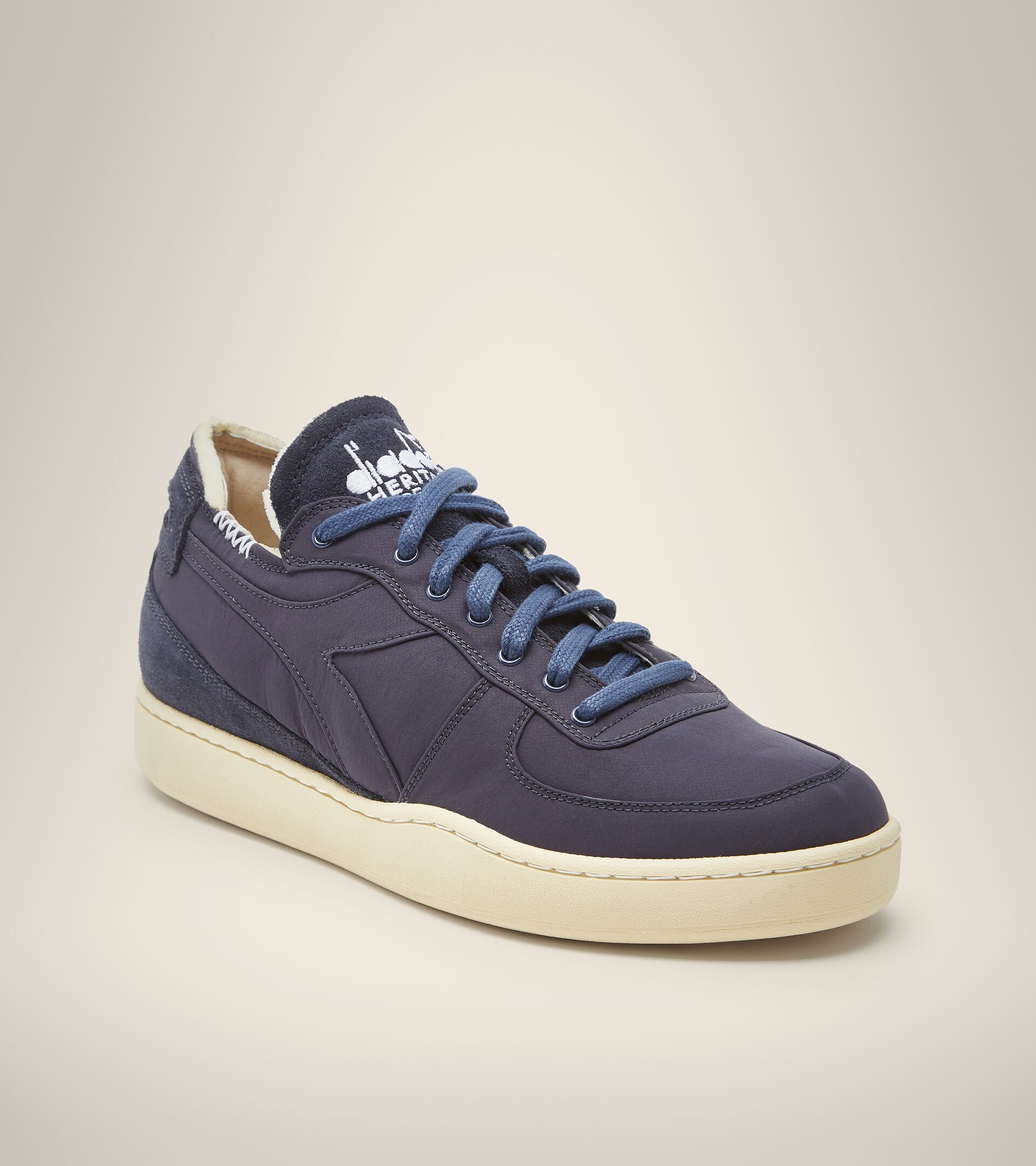 Heritage shoe - Unisex MI BASKET ROW CUT SOFTECH BLUE GRAVITY - Diadora