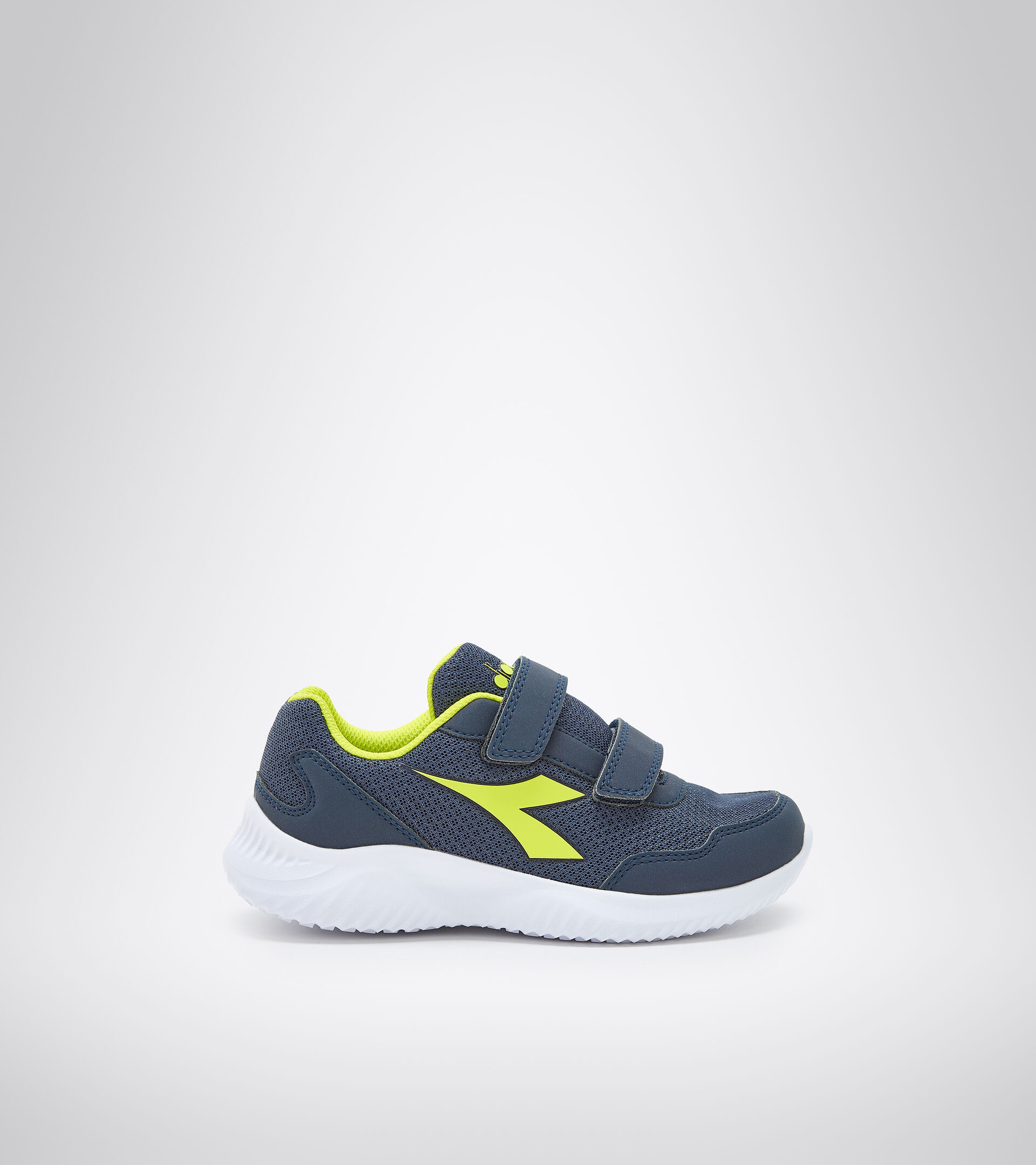 Chaussures de running Junior avec Velcro®- Unisexe ROBIN 3 JR V NOIR IRIS/SOURCES SULFUREUSES - Diadora