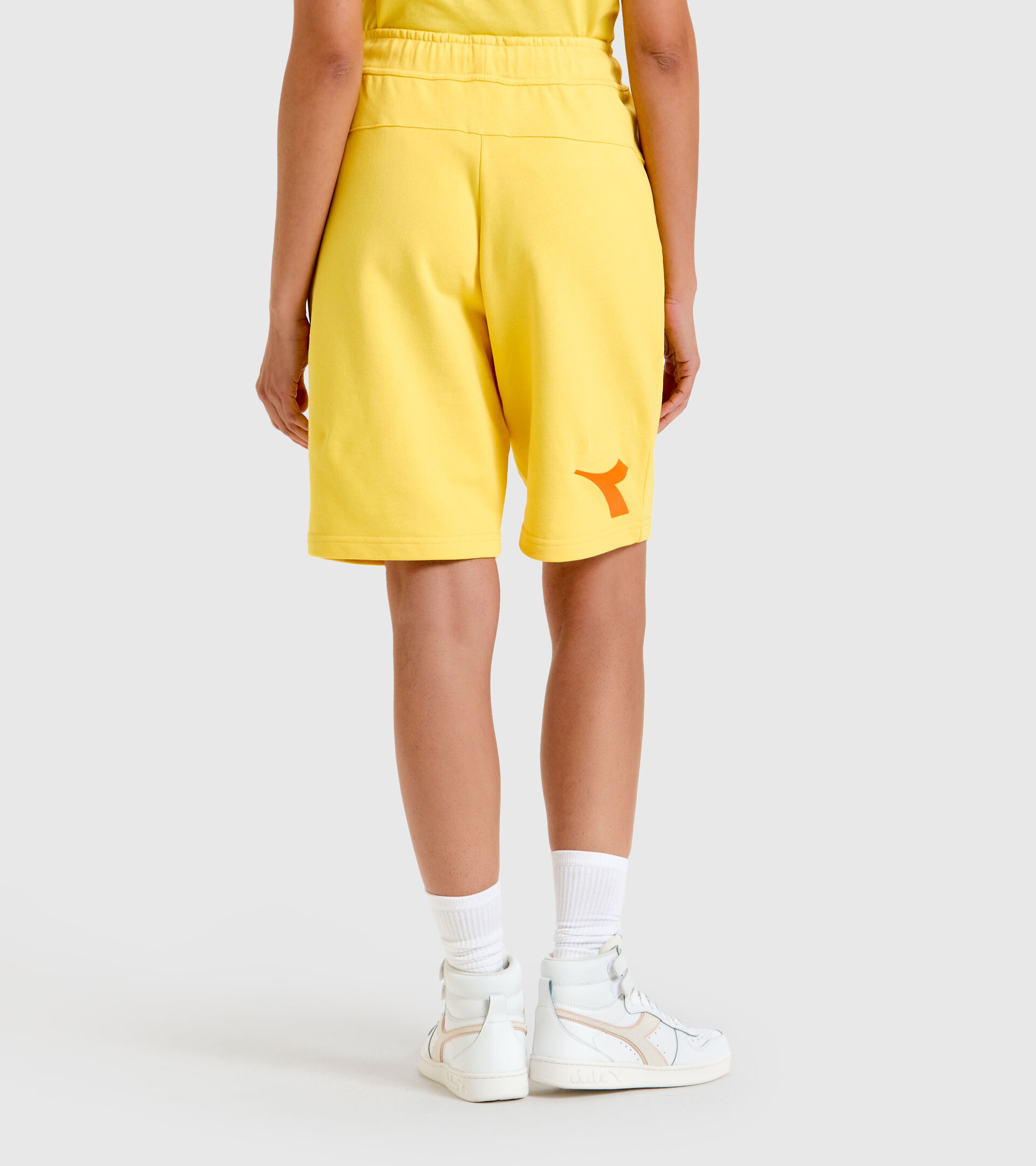 Cotton shorts - Unisex BERMUDA MANIFESTO YELLOW LENS - Diadora