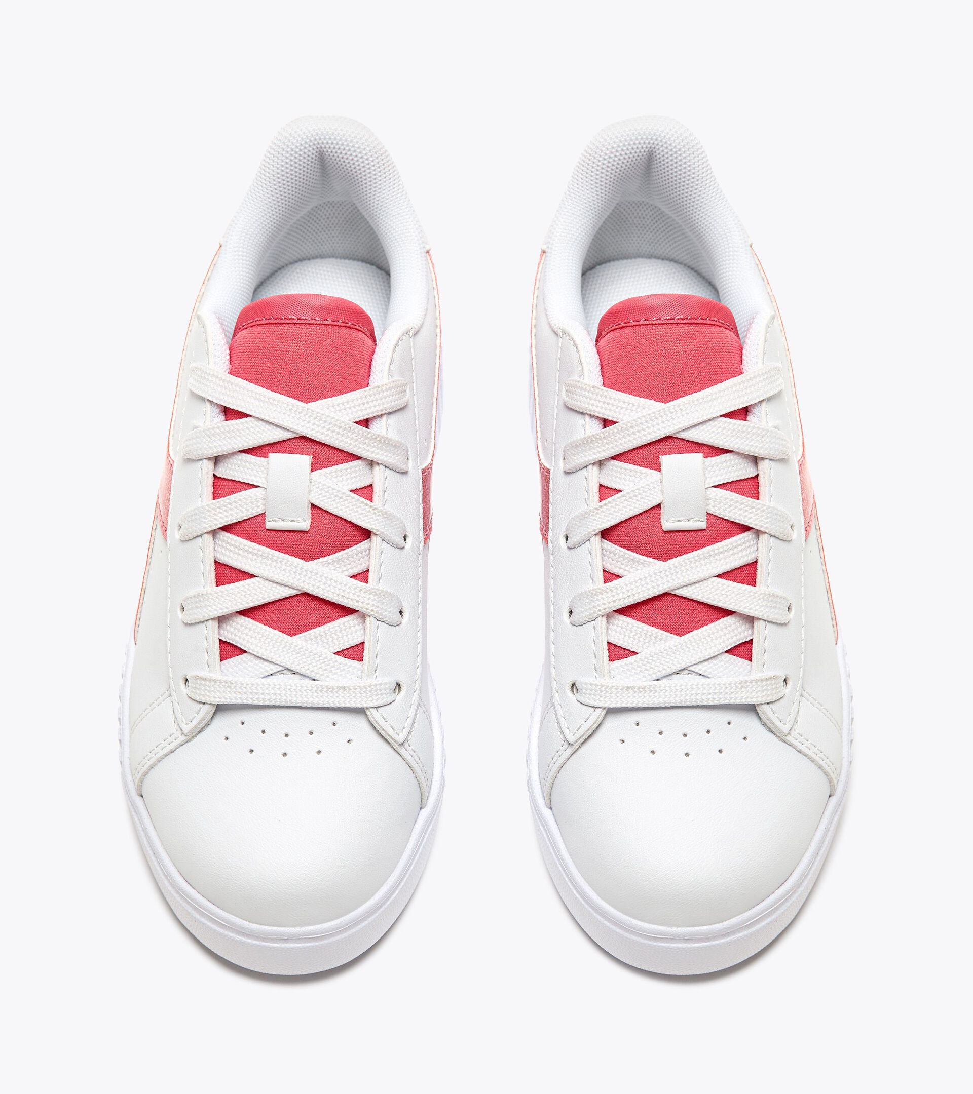 Chaussures de sport - Garçon 4-8 ans GAME STEP P LACQUERED PS BLANC/ROSE CITRON PRESSE - Diadora