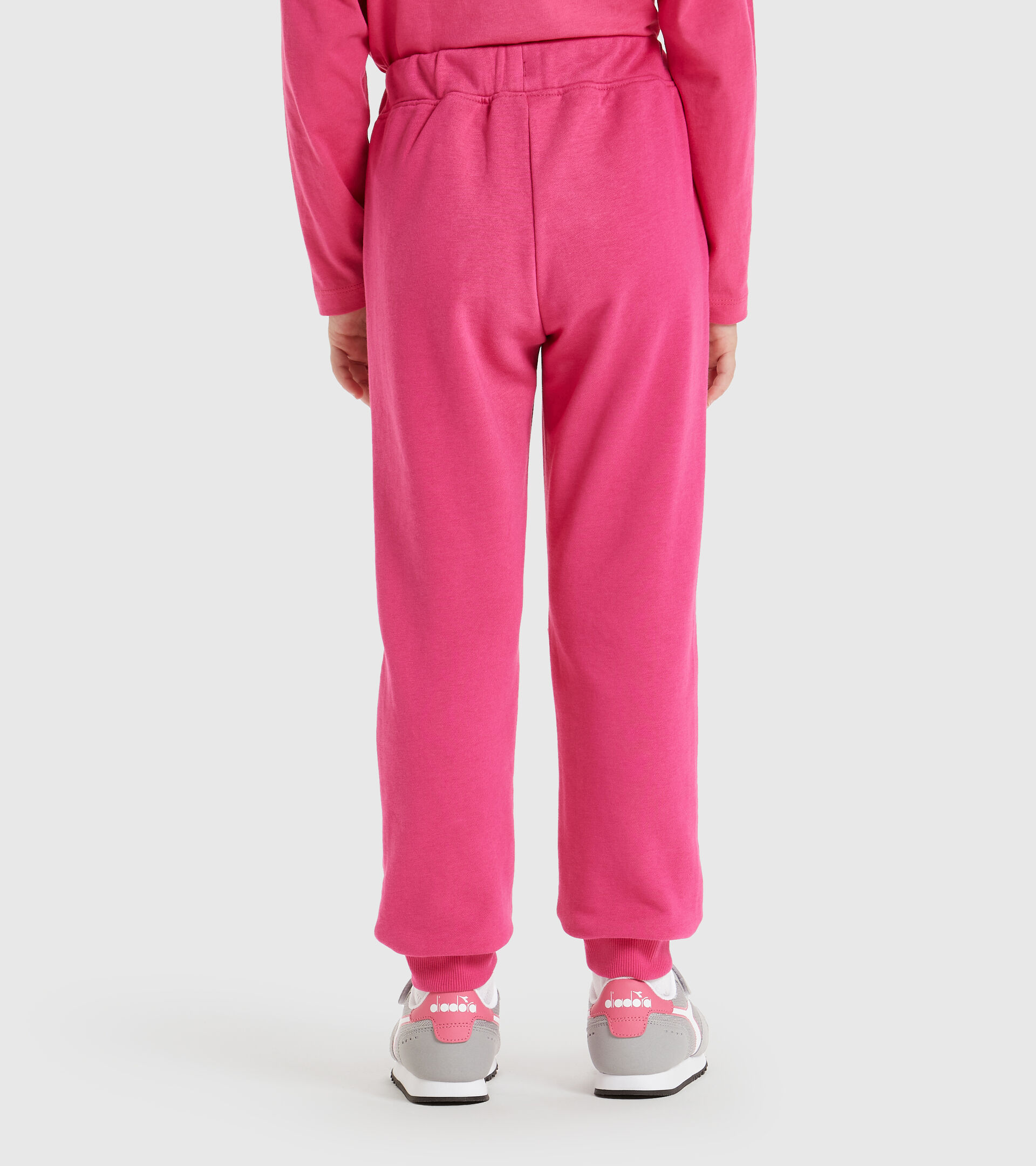 Apparel Sport BAMBINO JU. CUFF PANTS CUBIC ROSA MAGENTA Diadora