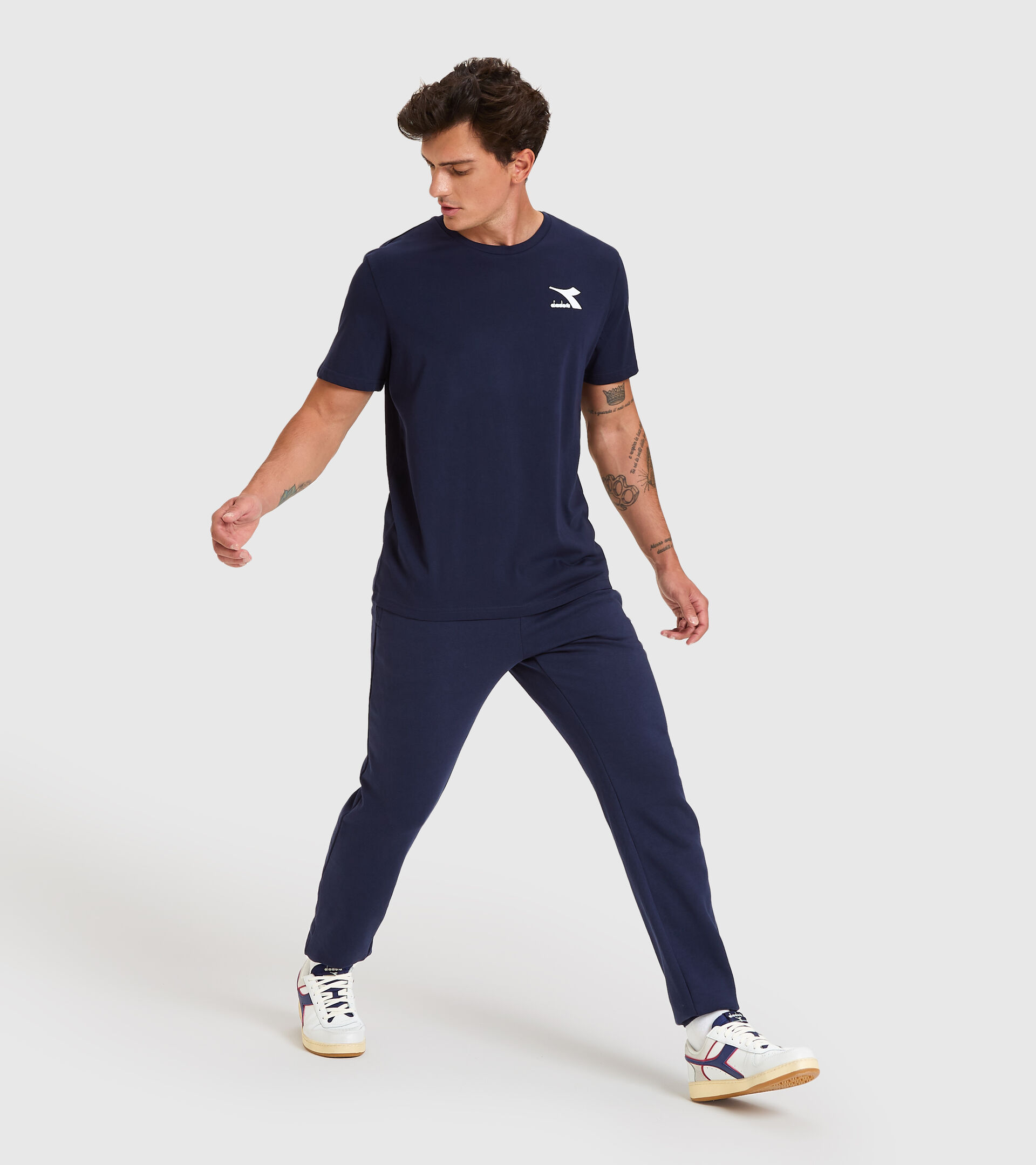 T-shirt - Men T-SHIRT SS CHROMIA CLASSIC NAVY - Diadora