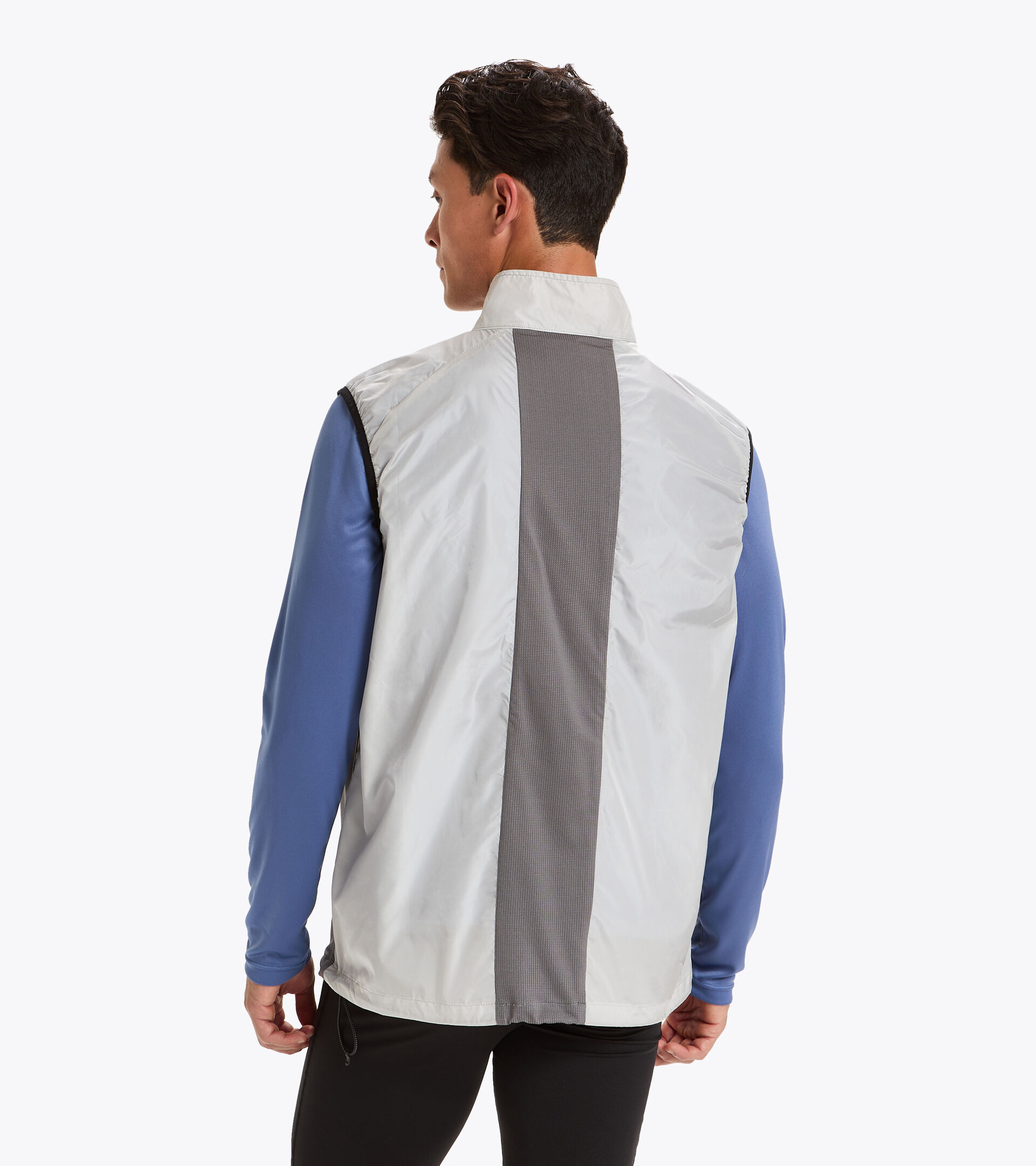 Windproof running gilet - Men VEST OYSTER MUSHROOM - Diadora
